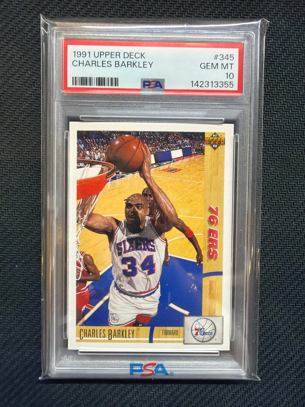 1991 Upper Deck Charles Barkley #345 PSA 10 76ers