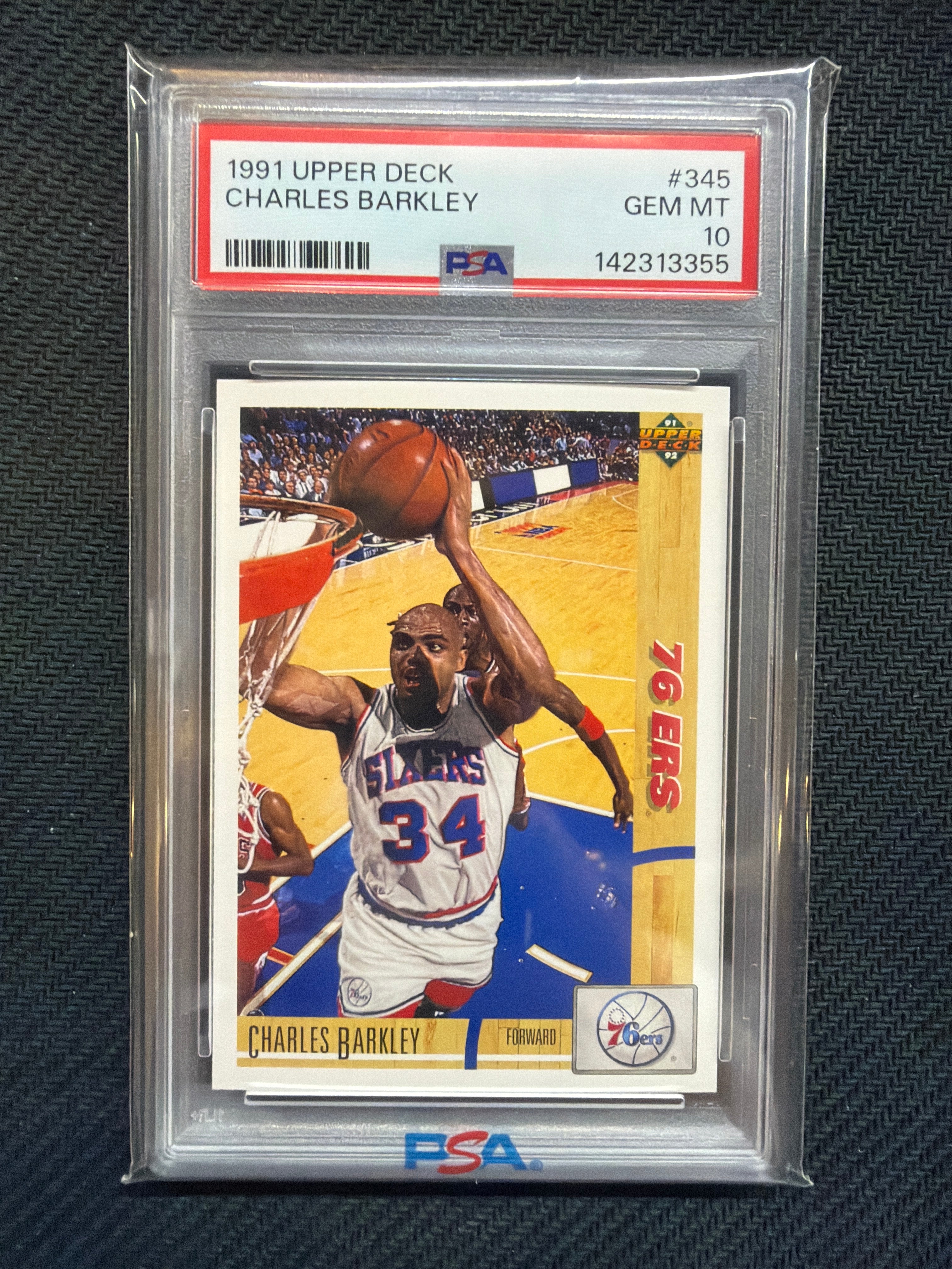 1991 Upper Deck Charles Barkley #345 PSA 10 76ers