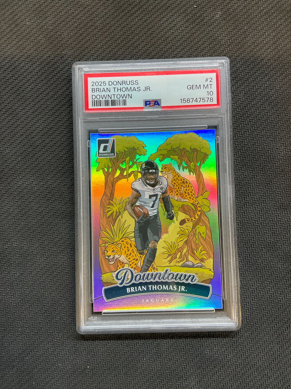 2025 Donruss Brian Thomas Jr Downtown PSA 10 Jaguars