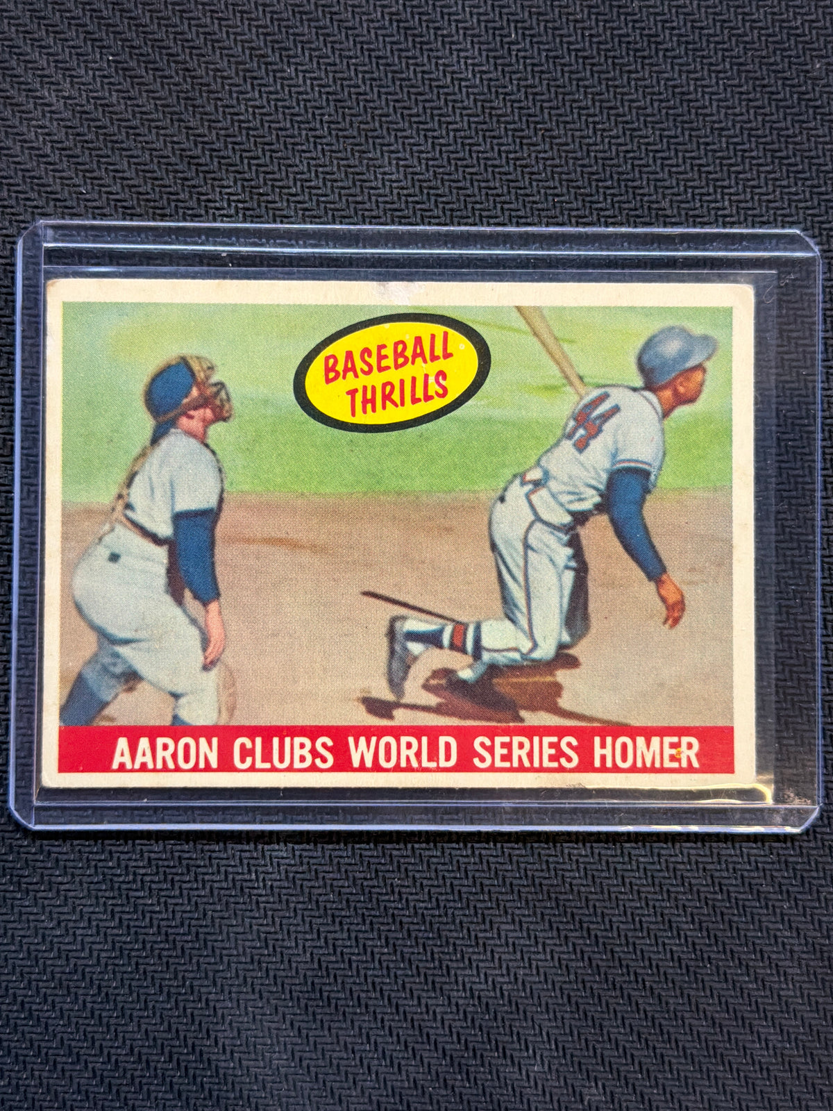 1959 Topps Hank Aaron Clubs World Series Homer #467 Braves