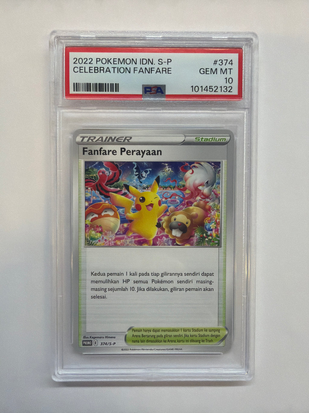 2022 Pokemon Promo Celebration Fanfare 374 PSA 10