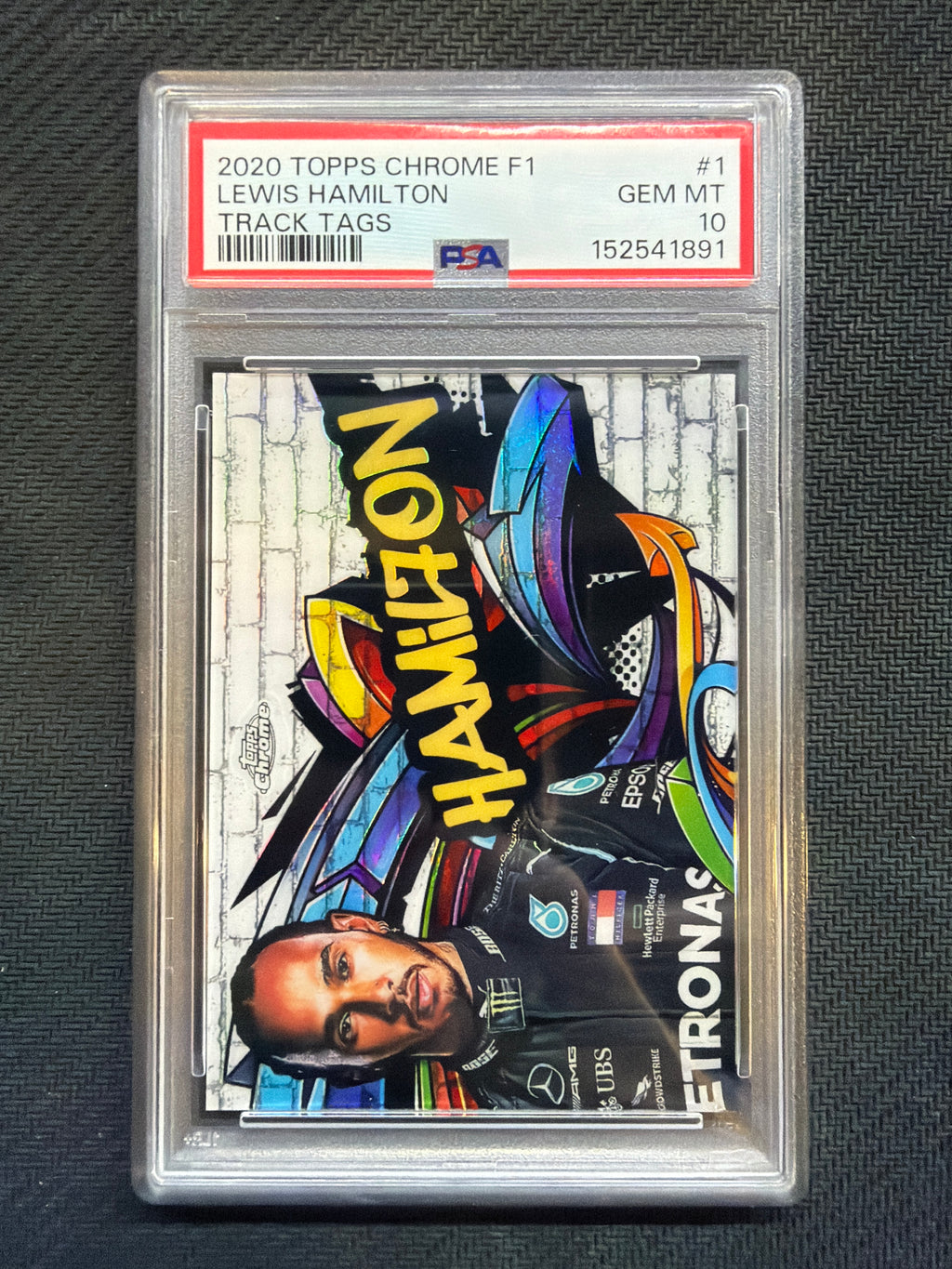 2020 Topps Chrome F1 Lewis Hamilton Track Tags #1 PSA 10 Mercedes 891