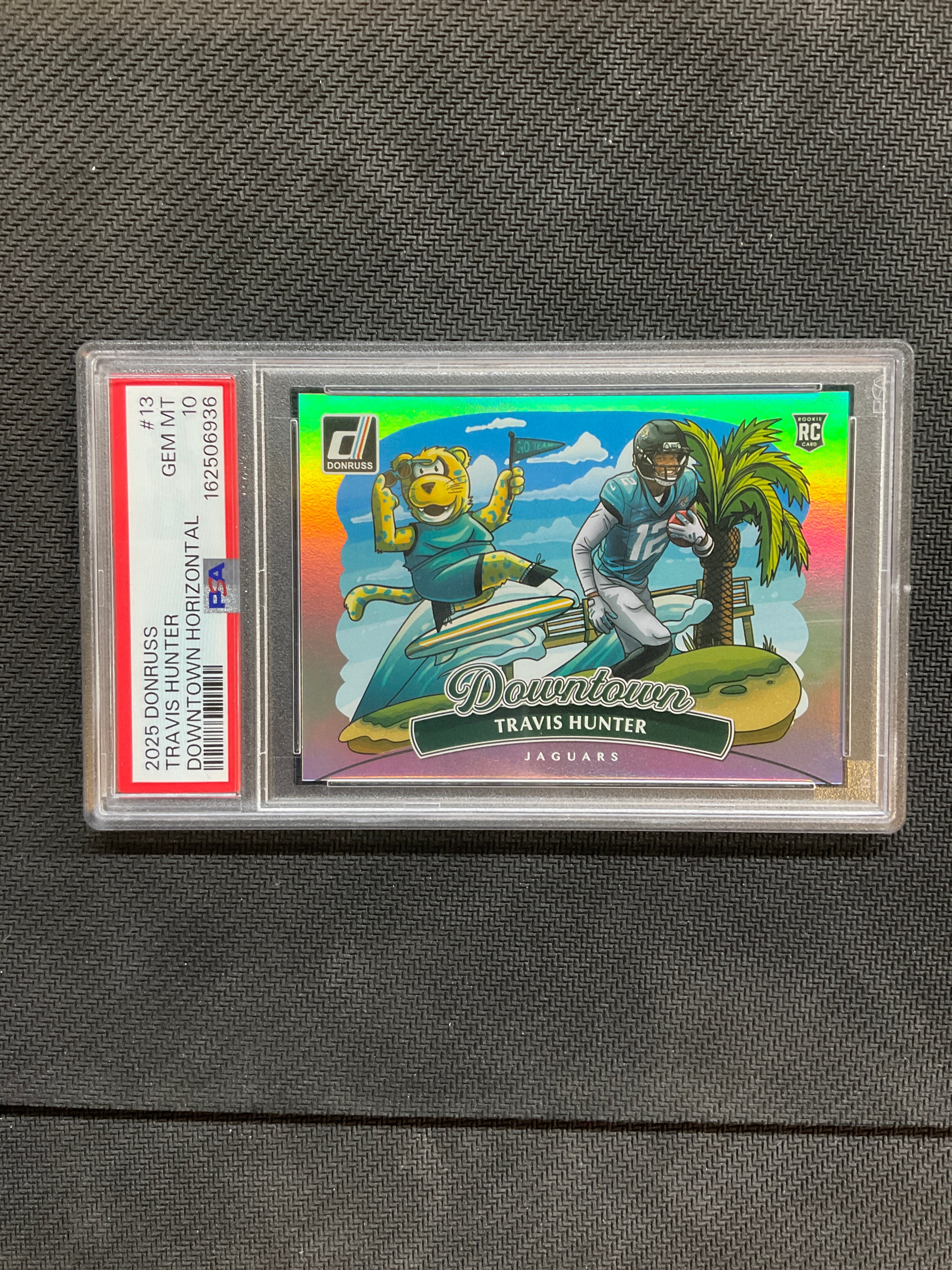 2025 Donruss Travis Hunter Horizontal Downtown! PSA 10 Rookie #13 936