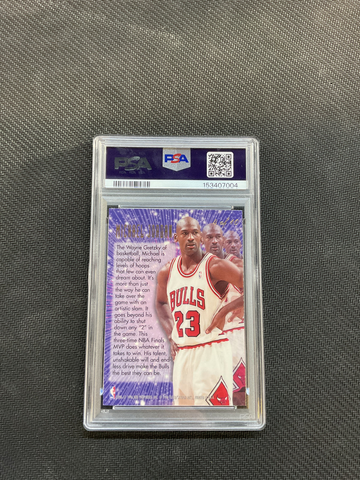 1995 Flair New Heights Michael Jordan PSA 9 Bulls