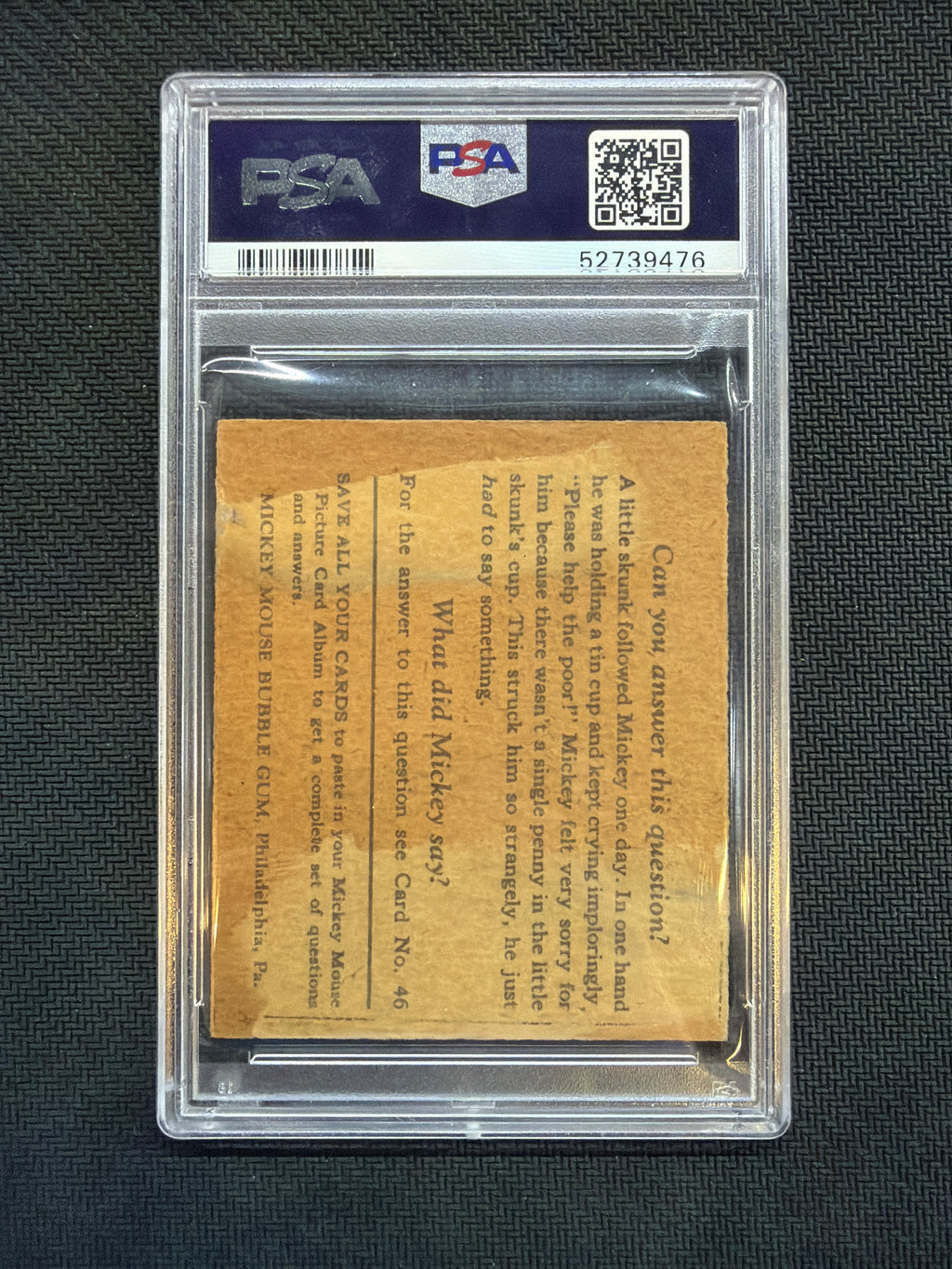 1935 Mickey Mouse You're Great Tye II #45 PSA 2 MC 476
