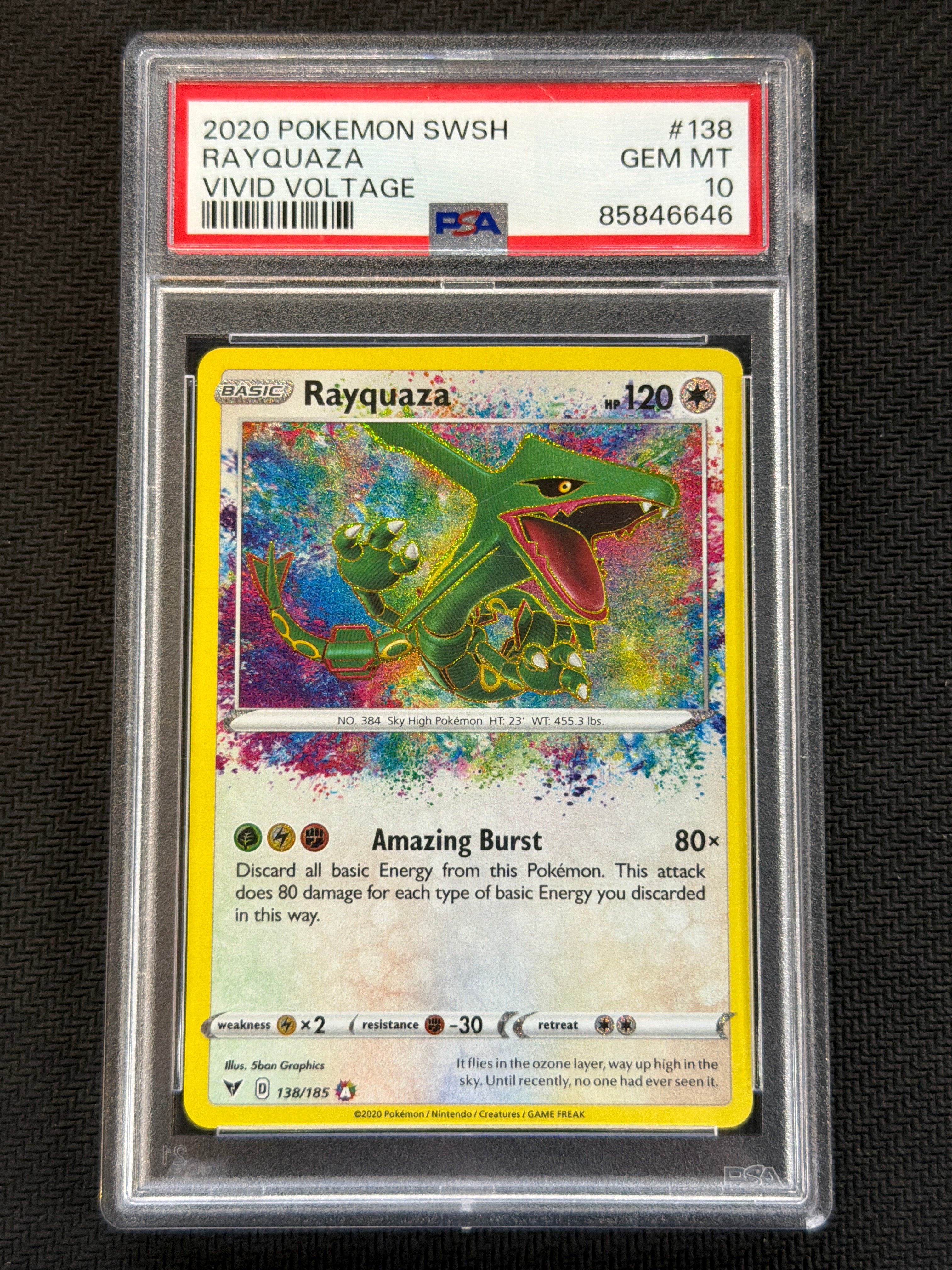 2020 Rayquaza 138 PSA 10