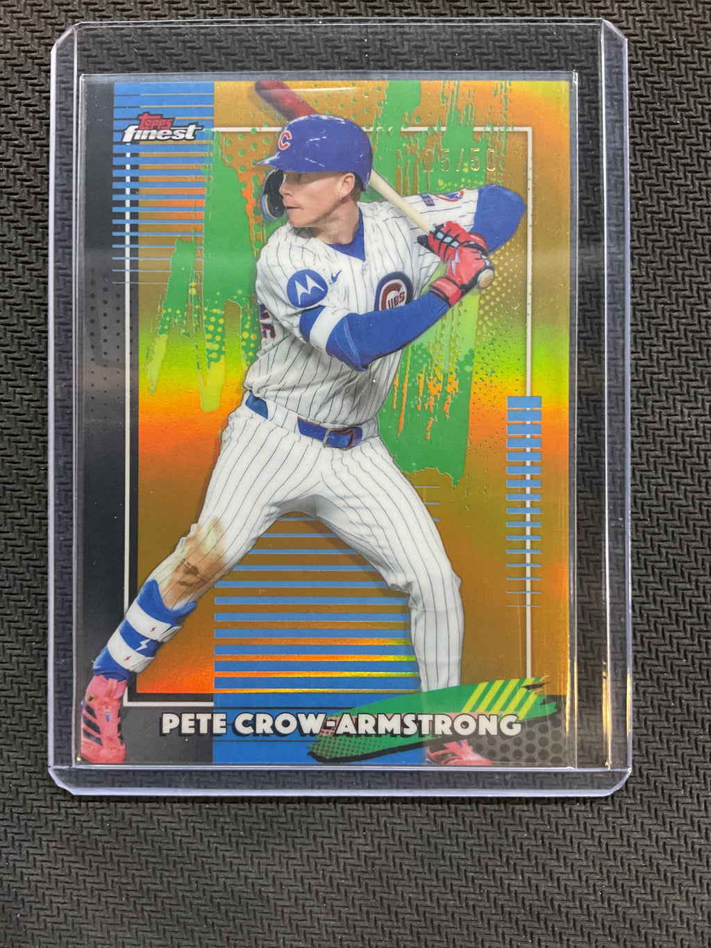 2026 Topps Finest Pete Crow-Armstrong Gold Refractor /50 Cubs