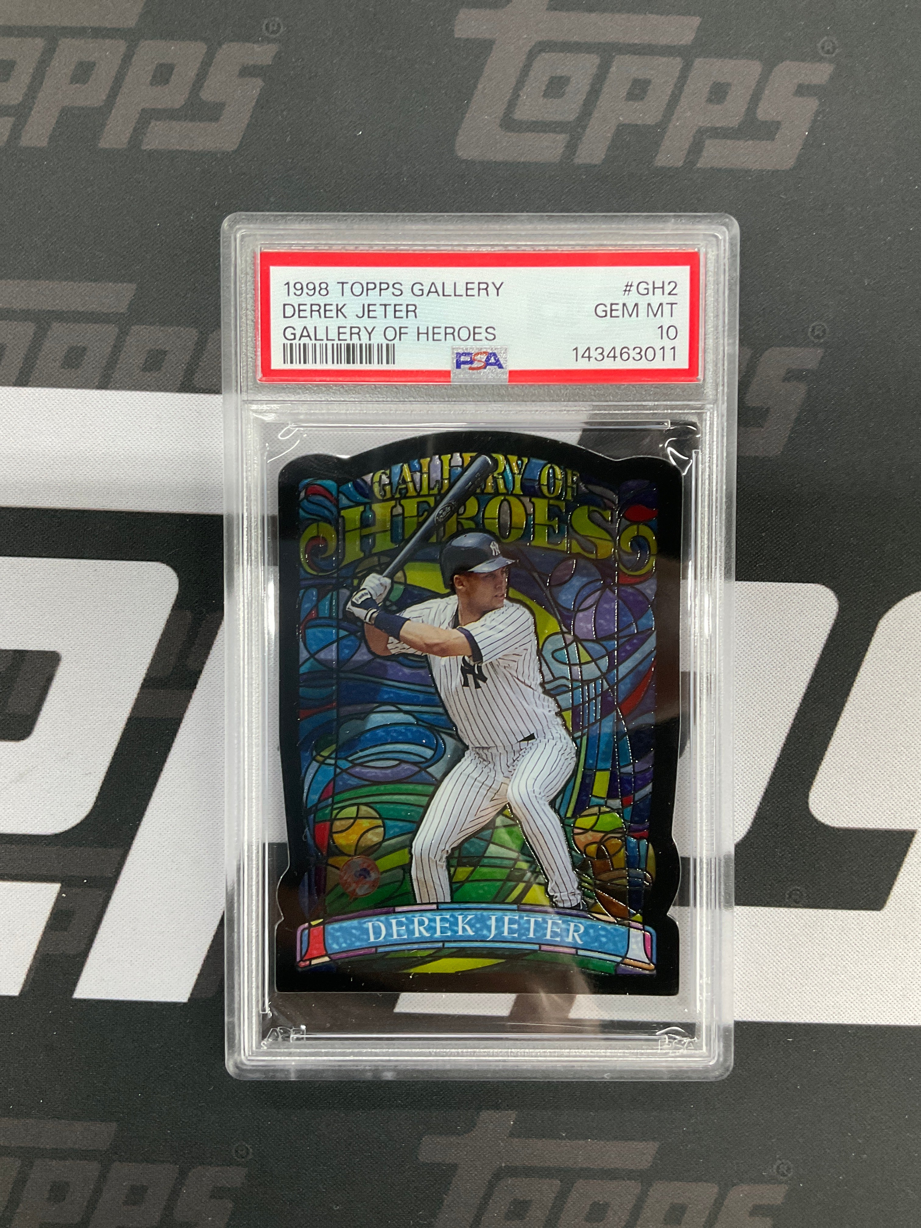 1998 Topps Derek Jeter Gallery Of Heros Die Cut PSA 10 Yankees