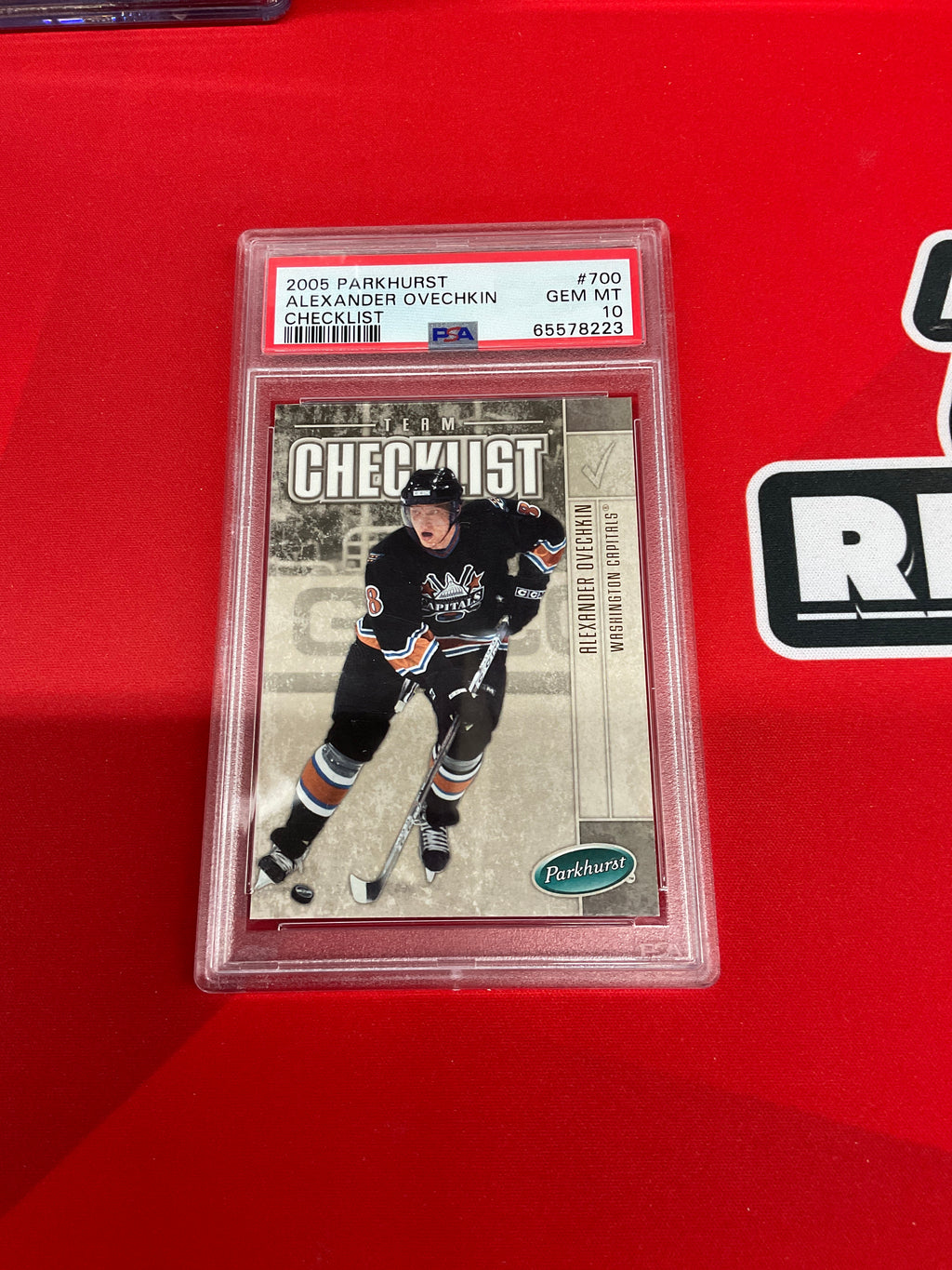 2005 Parkhurst Alexander Ovechkin Checklist PSA 10 Capitals