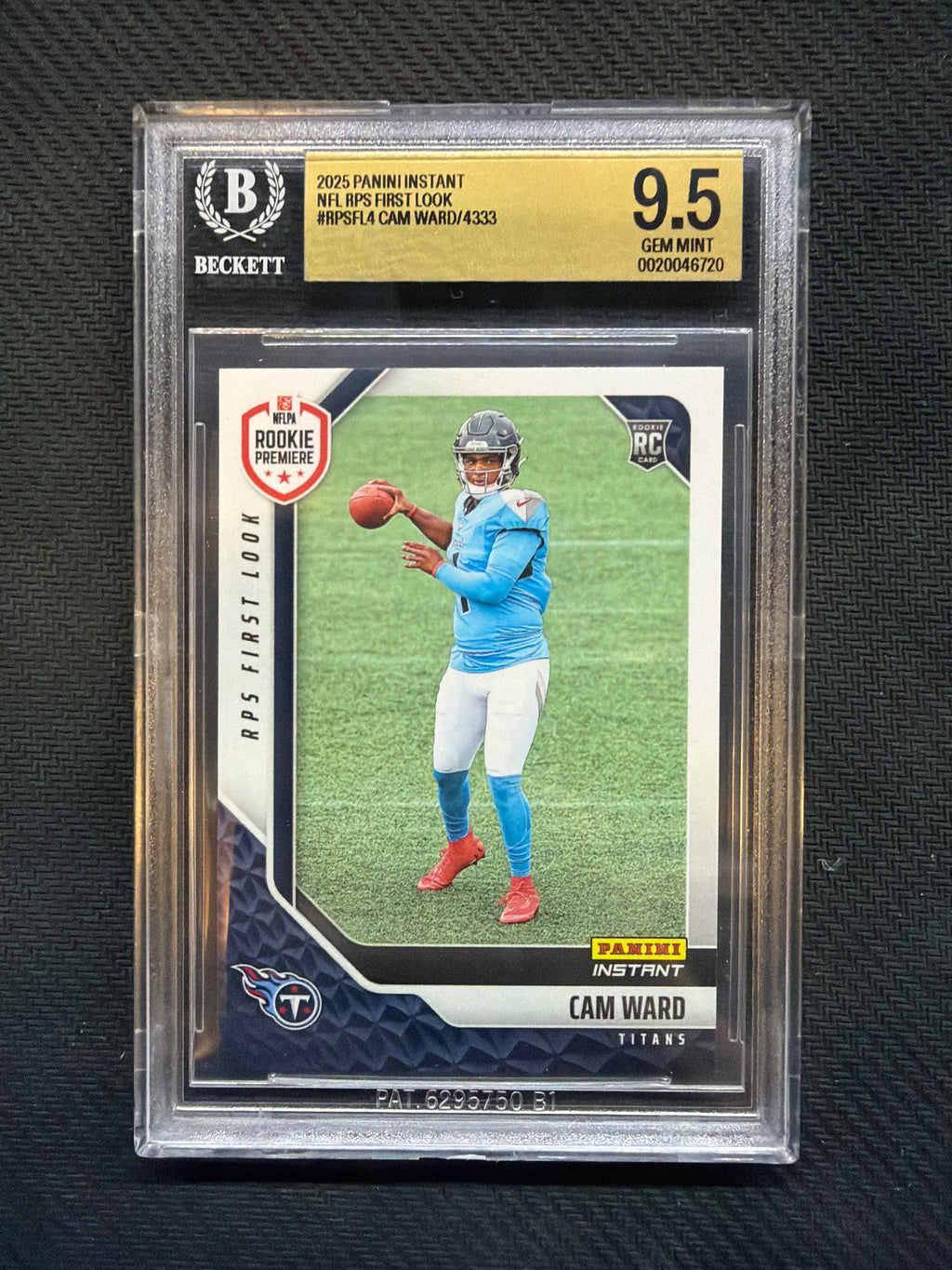 2025 Panini Instant Cam Ward Rookie BGS 9.5 Titans 720