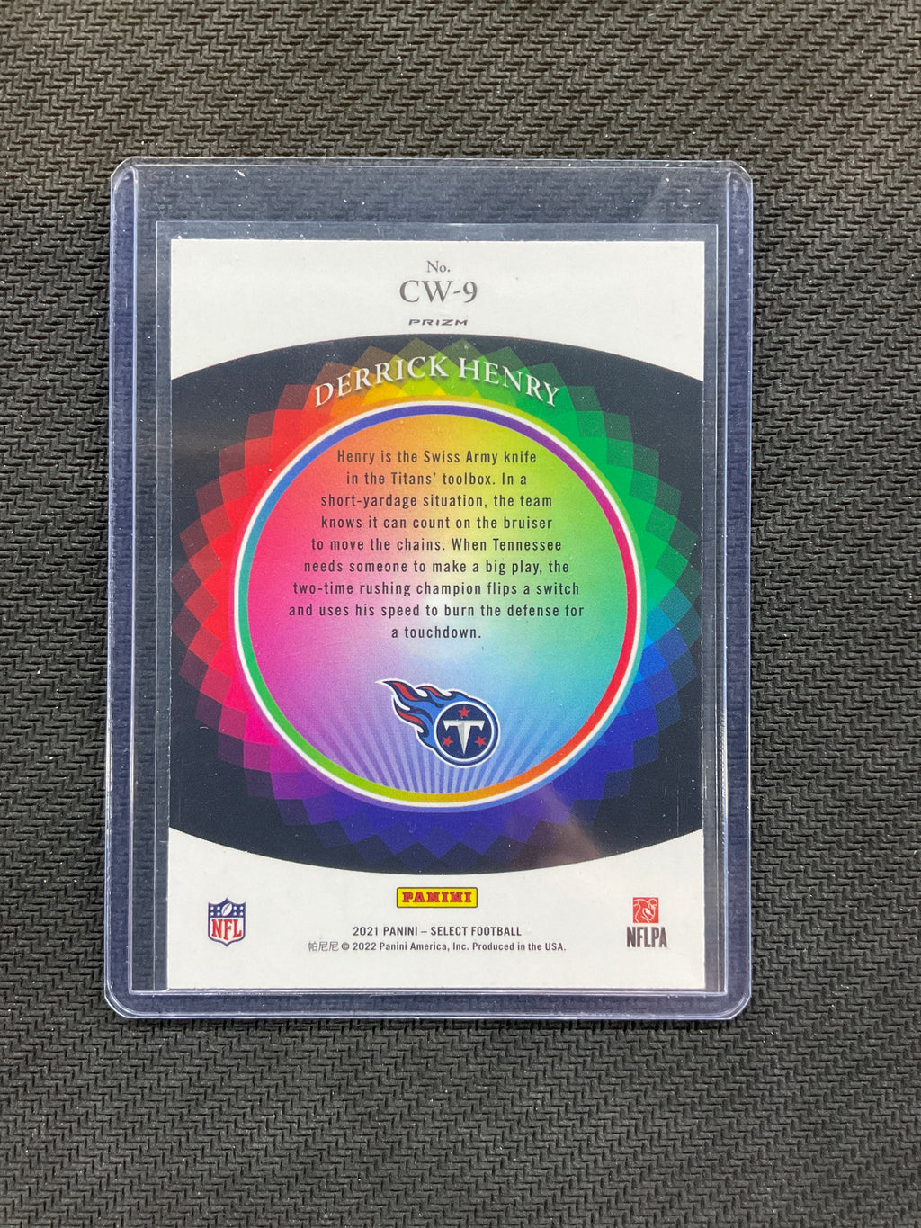 2021 Select Derrick Henry Color Wheel Titans