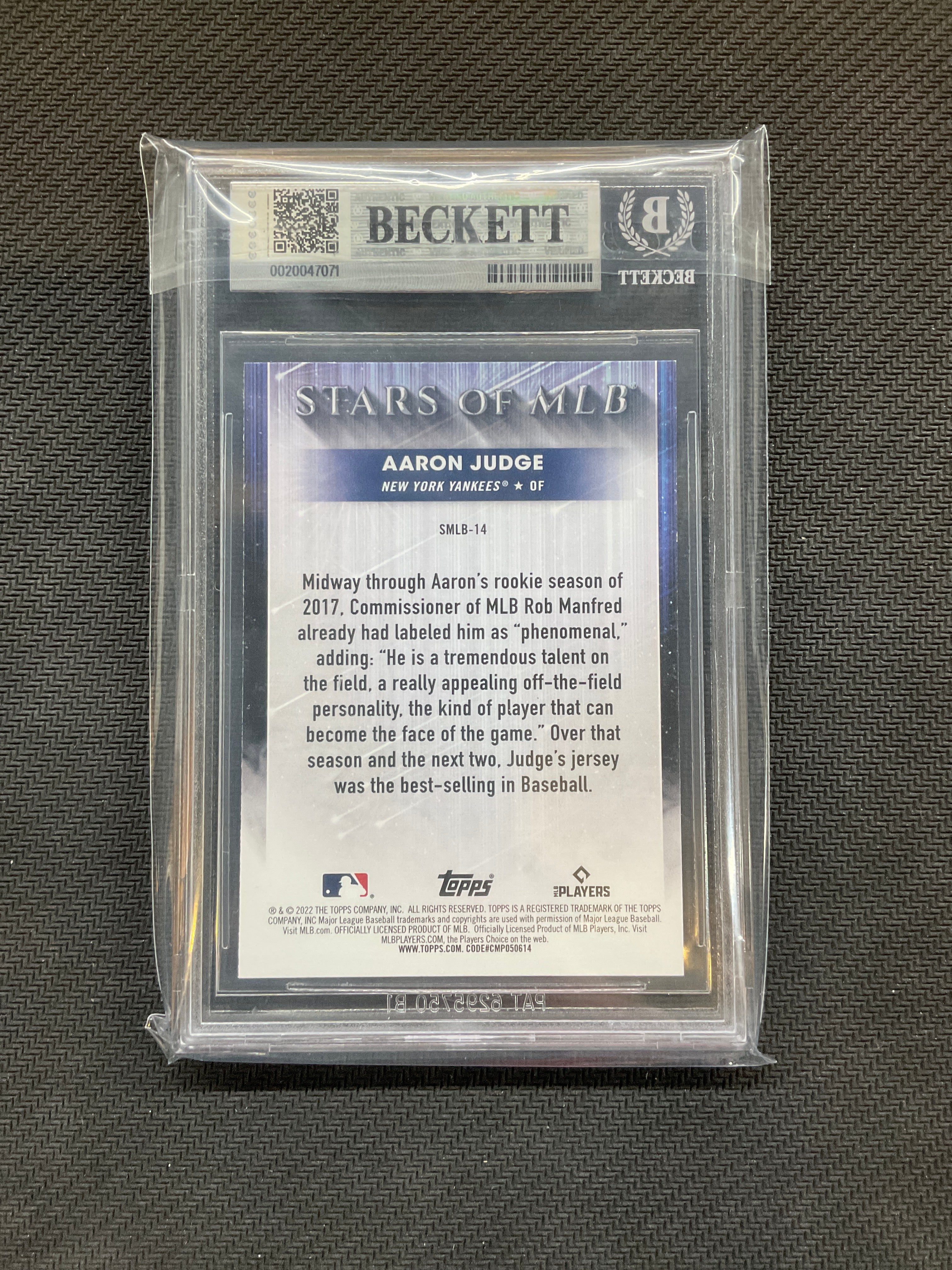 2022 Topps Aaron Judge Stars Of MLB BGS 9