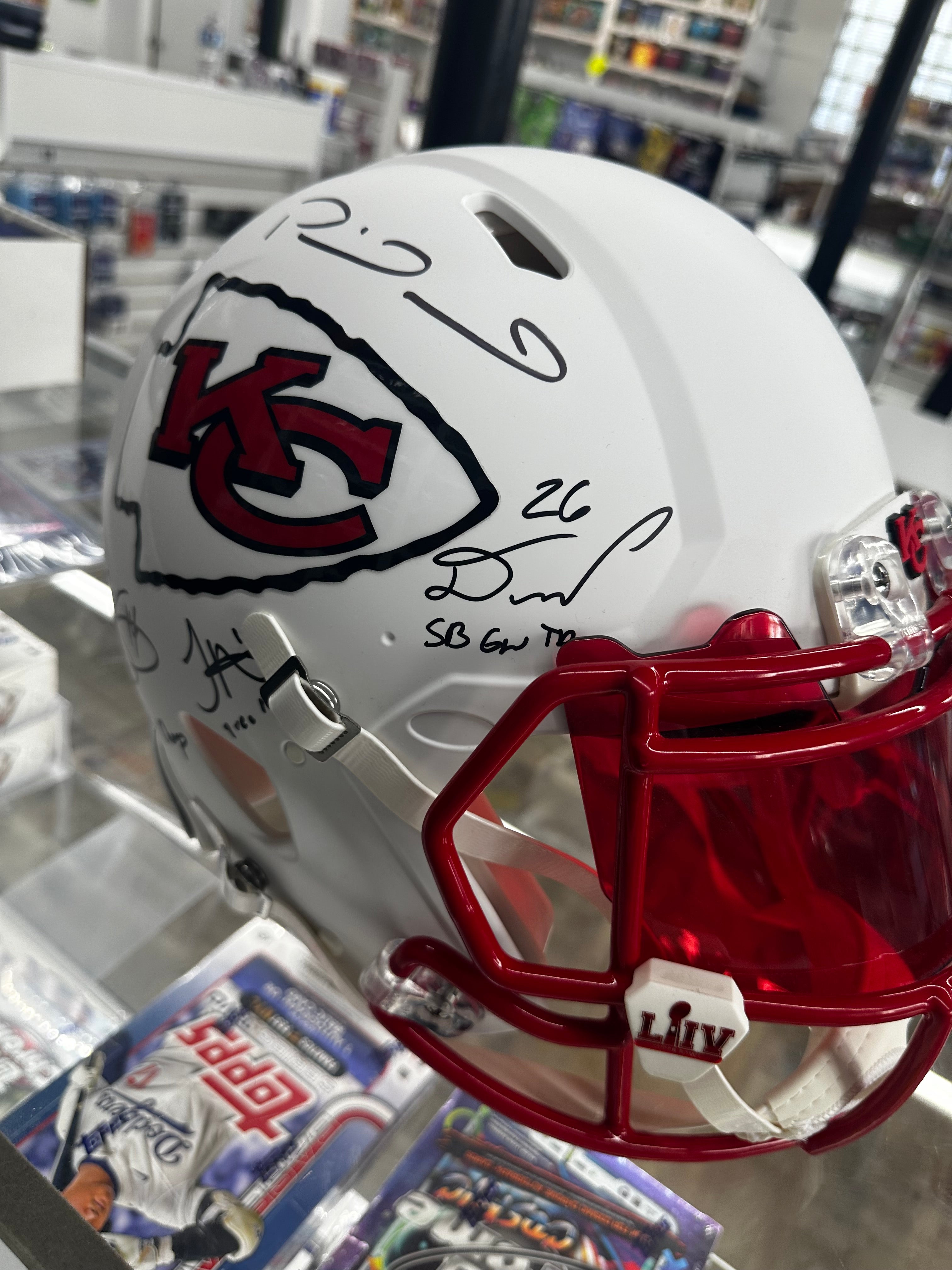2019 Super Bowl Helment Patrick Mahomes II Travis Kelce Tyreek Hill Watkins Fanatics Auth Signed