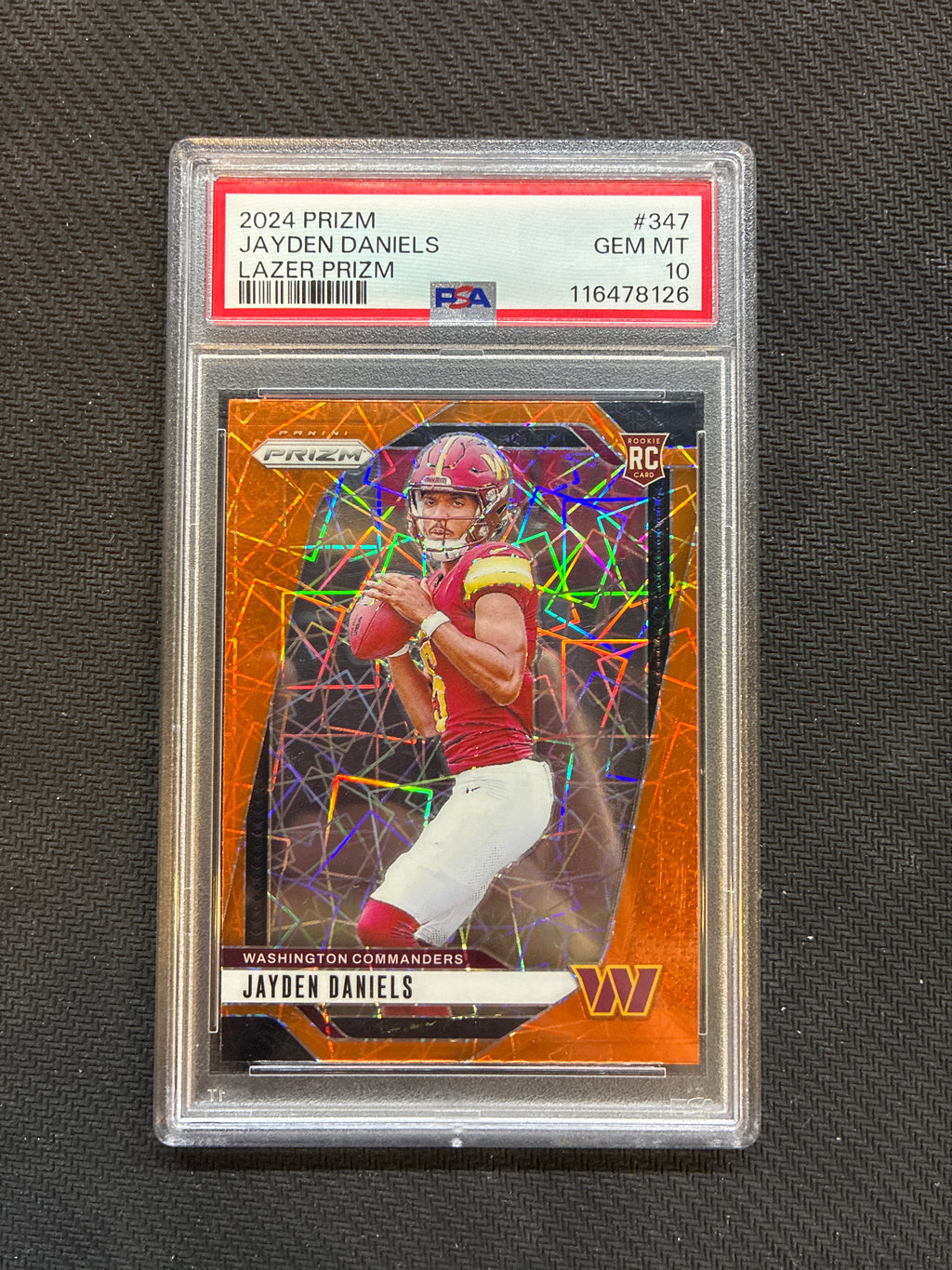2024 Panini Prizm Jayden Daniels Rookie Lazer Prizm PSA 10