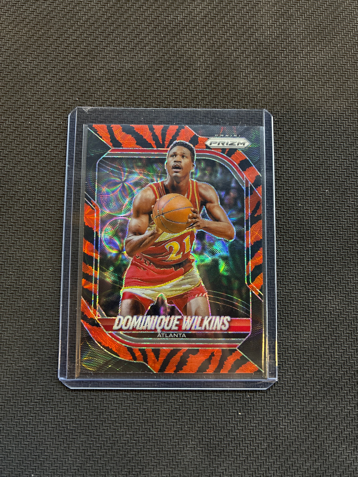 2025-26 Panini Prizm Dominique Wilkins Tiger Stripe #162 Hawks
