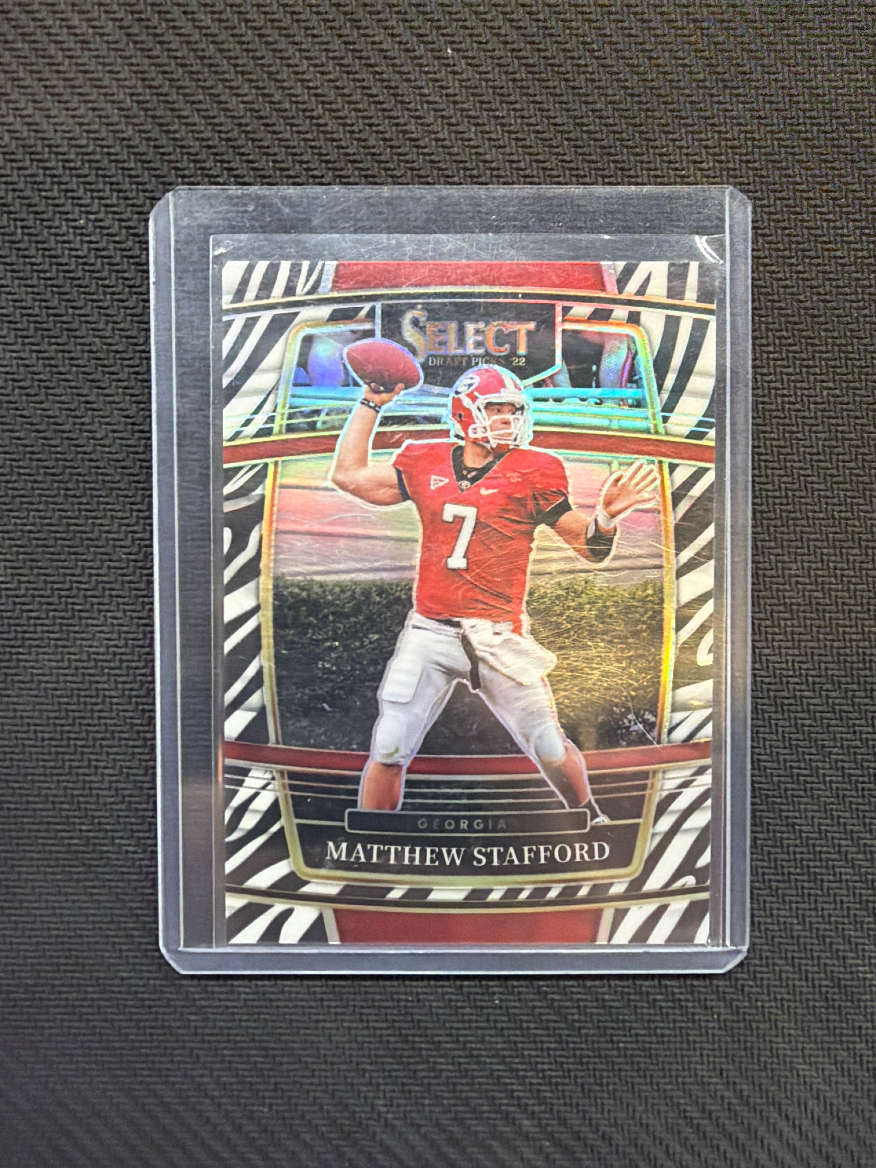 2022 Select draft Picks Matthew Stafford Zebra Georgia