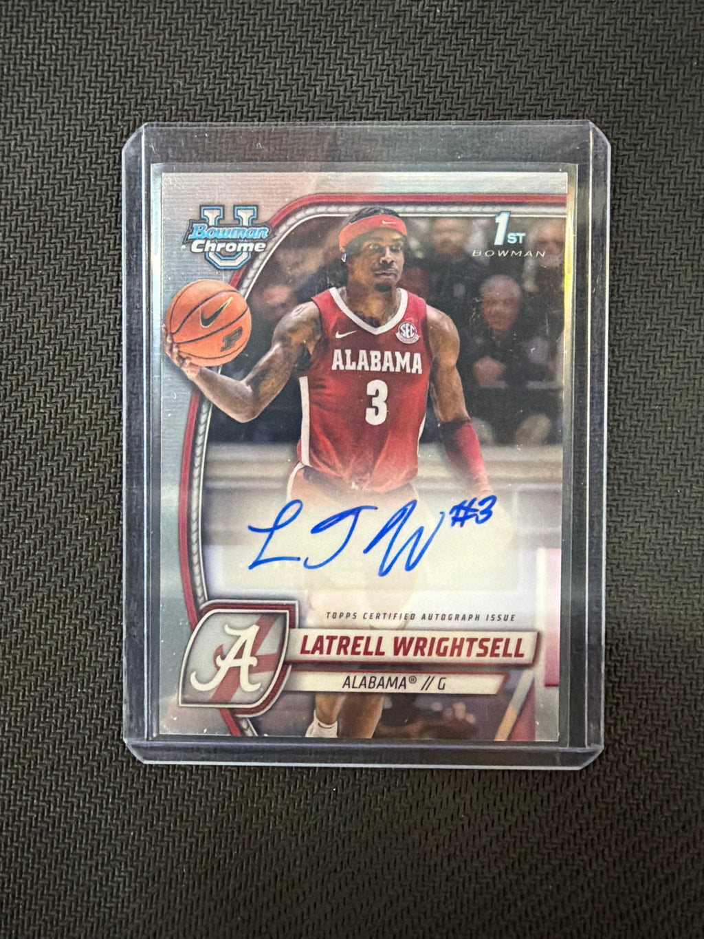 2025 Bowman U Latrell Wrightsell Refractor Auto Alabama