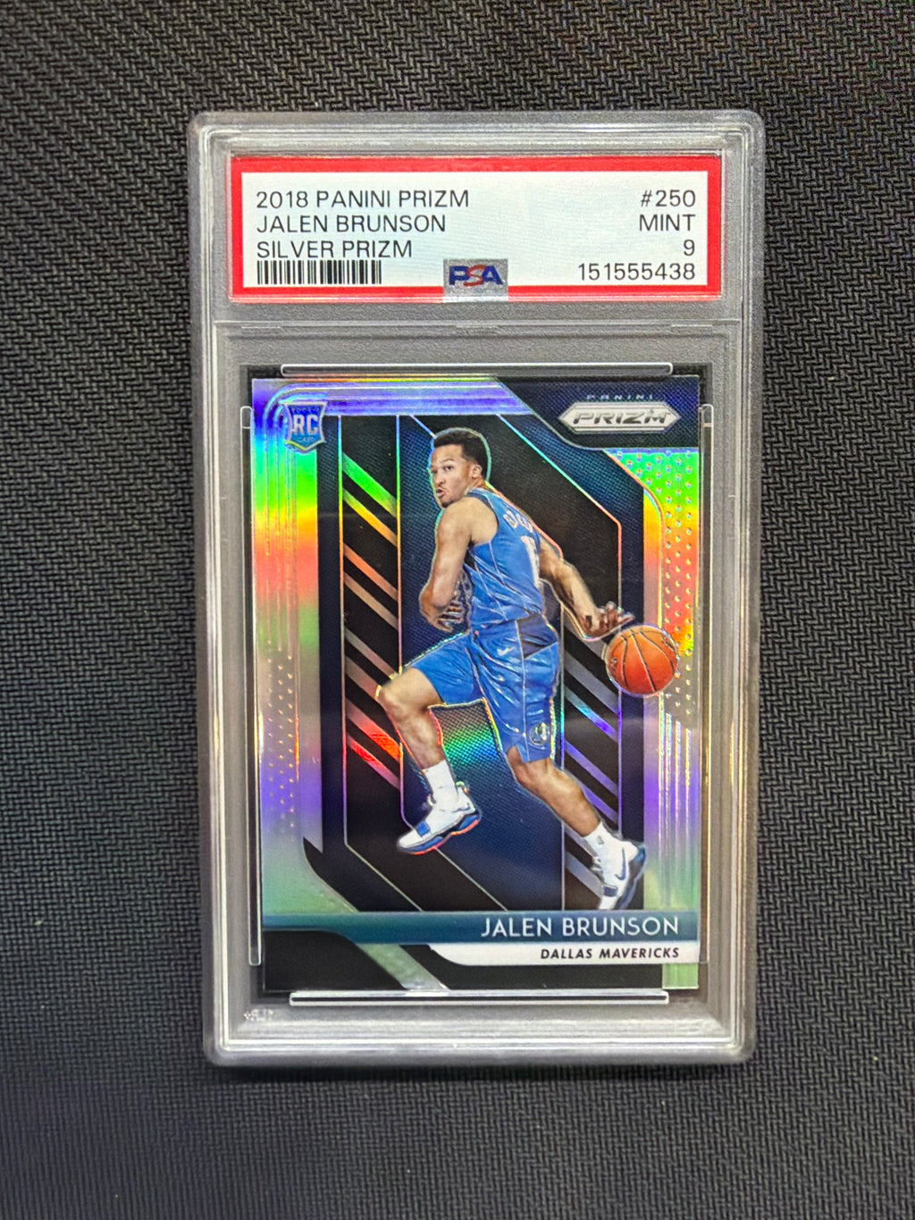 2018 Panini Prizm Jalen Brunson Rookie Silver #250 PSA 9 Knicks
