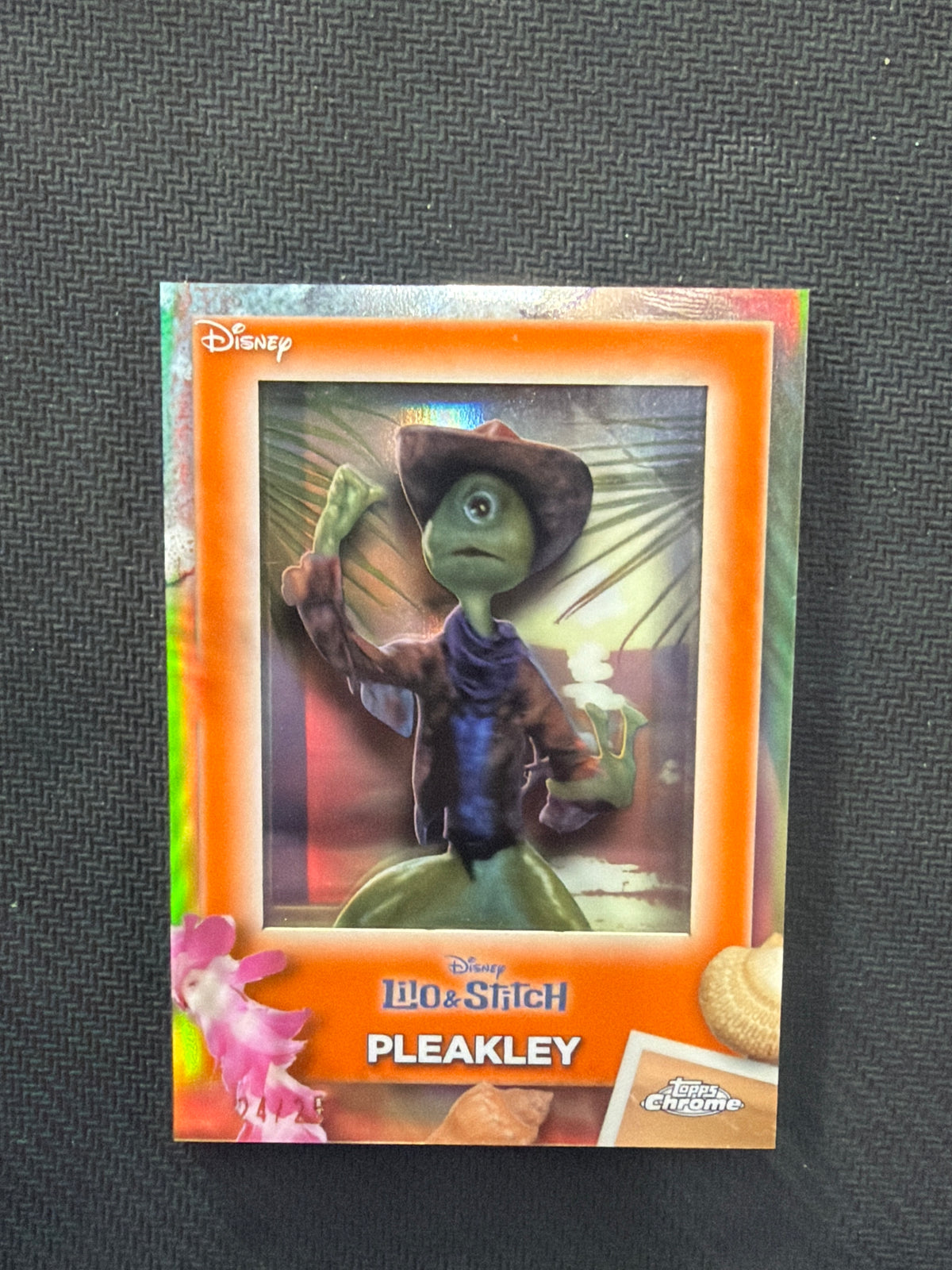 2026 Topps Chrome Disney Shadowbox Pleakley Orange /25