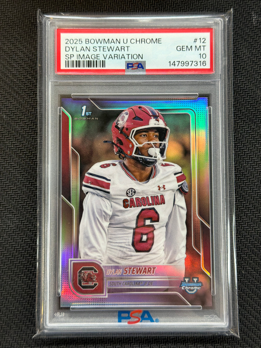 2025 Bowman U Chrome Dylan Stewart SP Image Variation PSA 10 Rookie 316