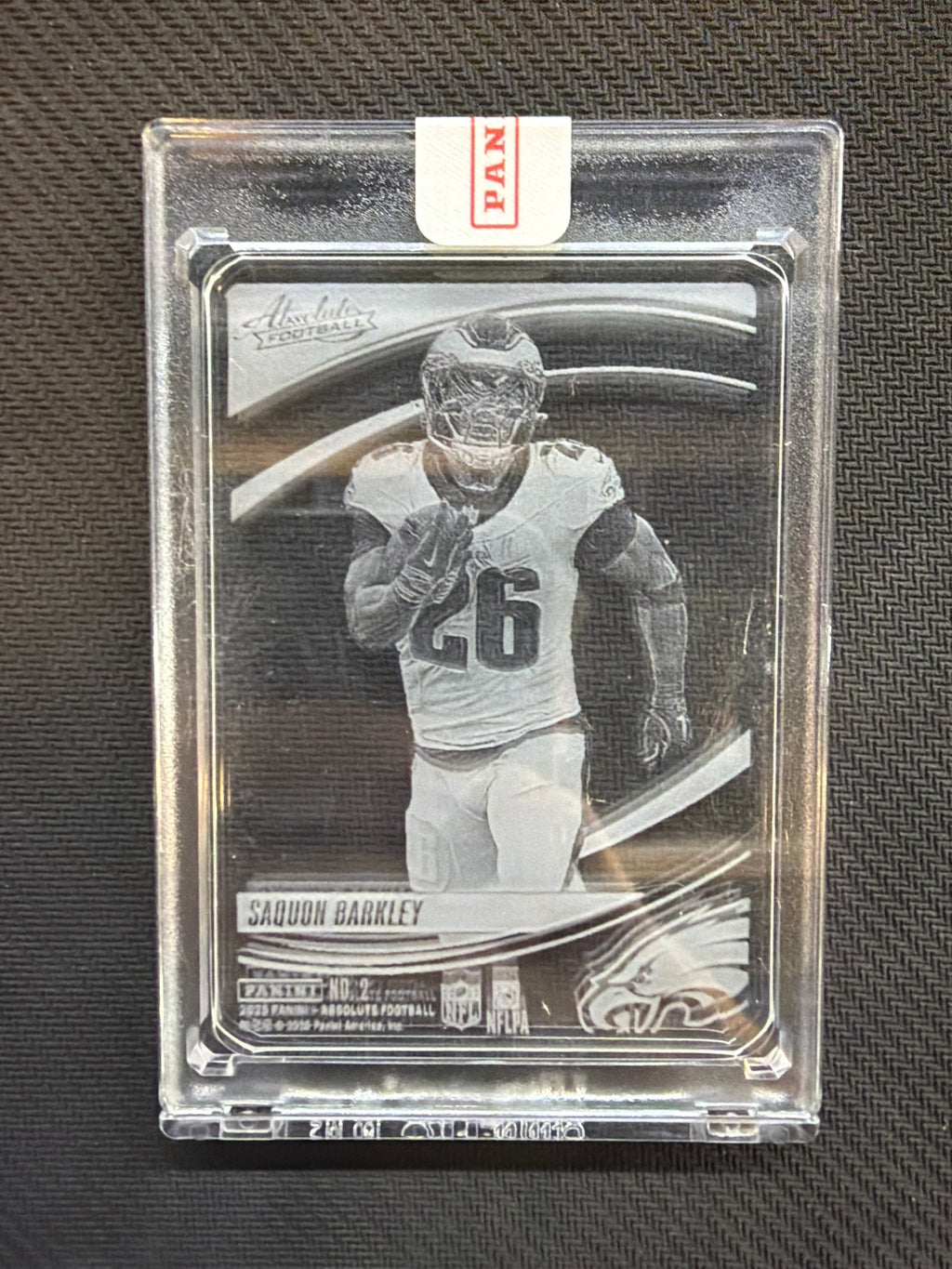 2025 Absolute Saquon Barkley Glass Case Hit Eagles