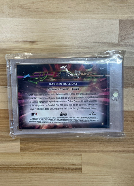 2024 Topps Chrome Cosmic Jackson Holliday Supernova Red Lava /5