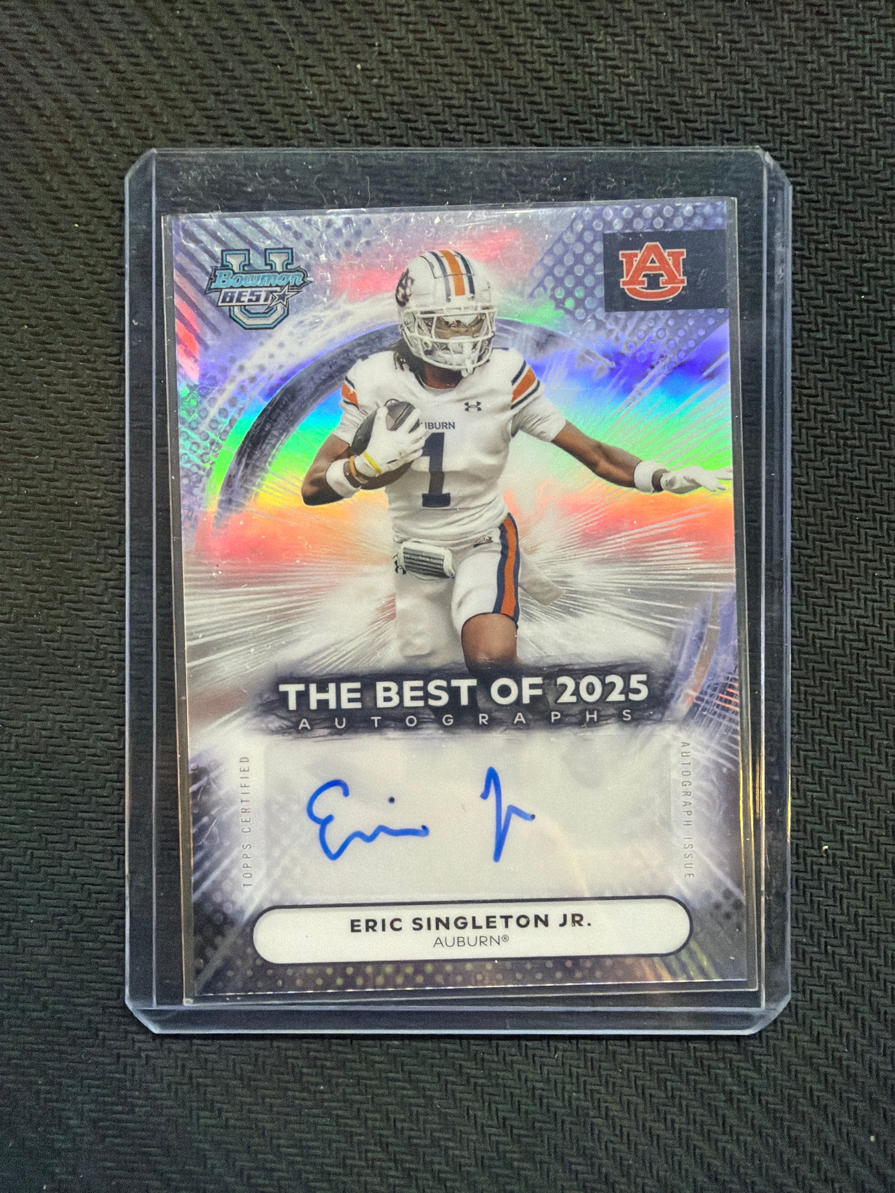 2025 Bowman Best U Eric Singleton Jr The Best Of 2025 Auto Auburn