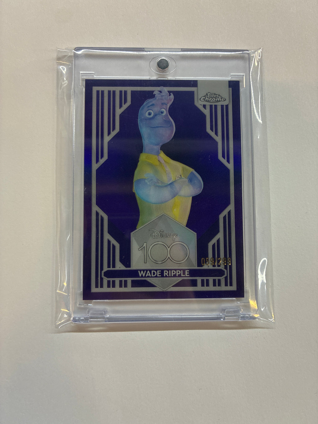 2023 Topps Chrome Disney 100 Wade Ripple Purple Refractor /299