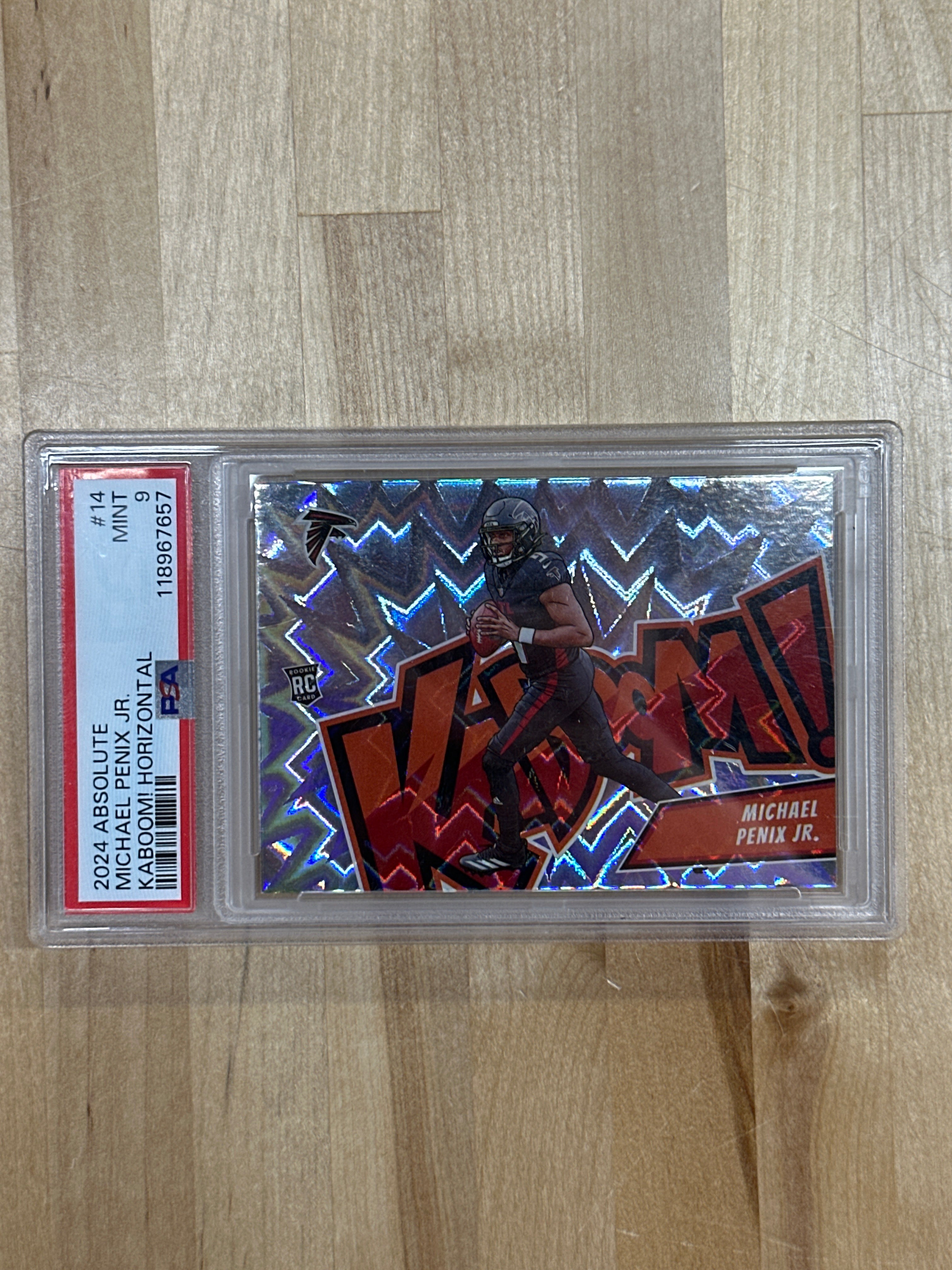 2024 Absolute Michael Penix Jr. Kaboom! Horzontal PSA 9