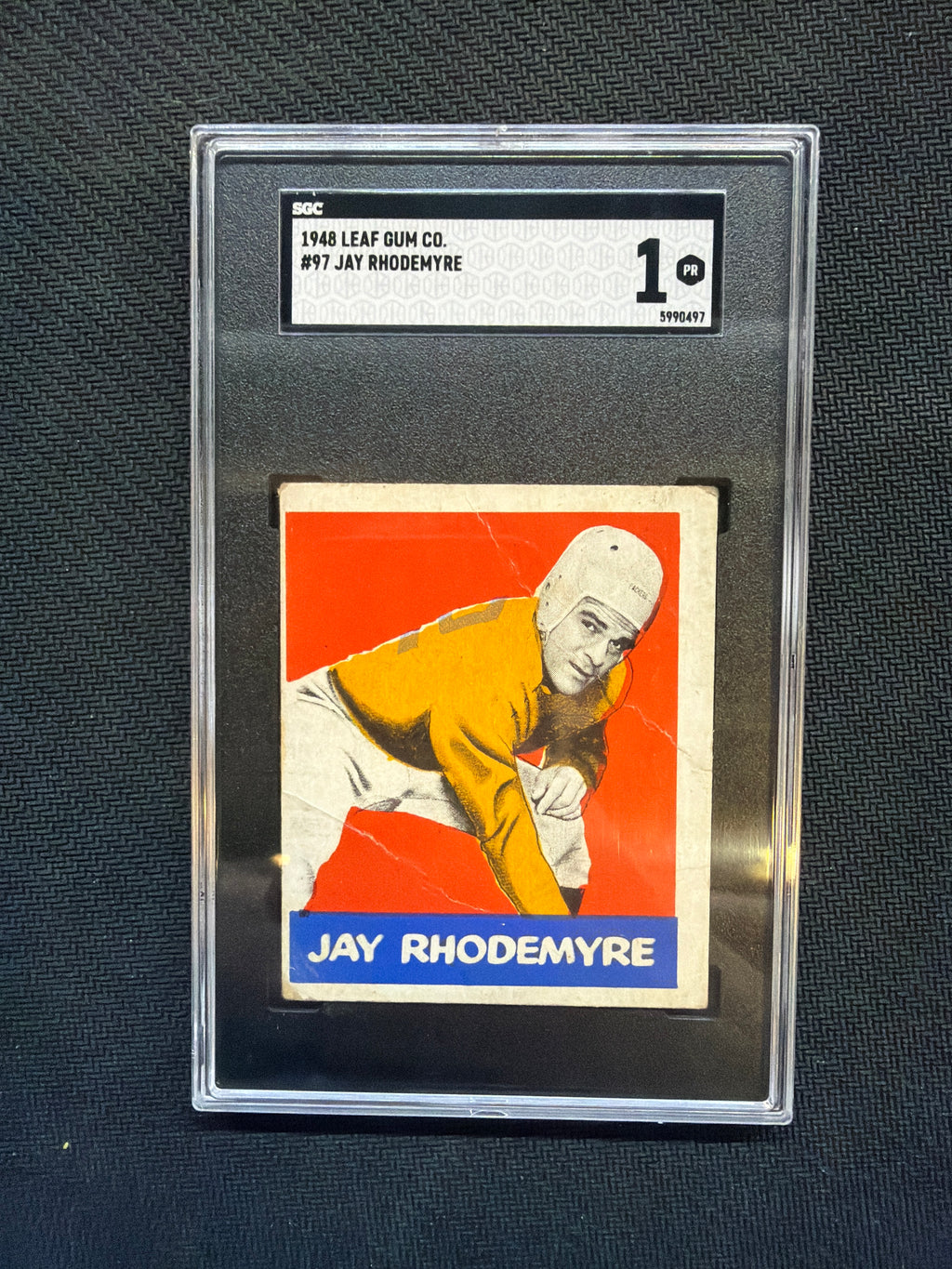1948 Leaf Gum Co. #97 Jay Rhodemyre SGC 1