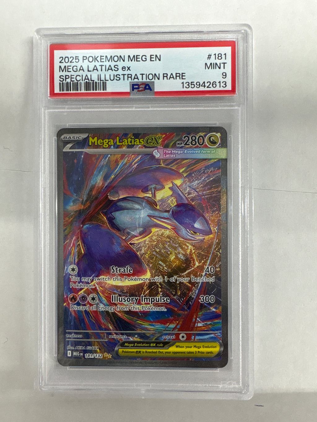 2025 Pokemon Mega Evolution Mega Latias ex 181 PSA 9