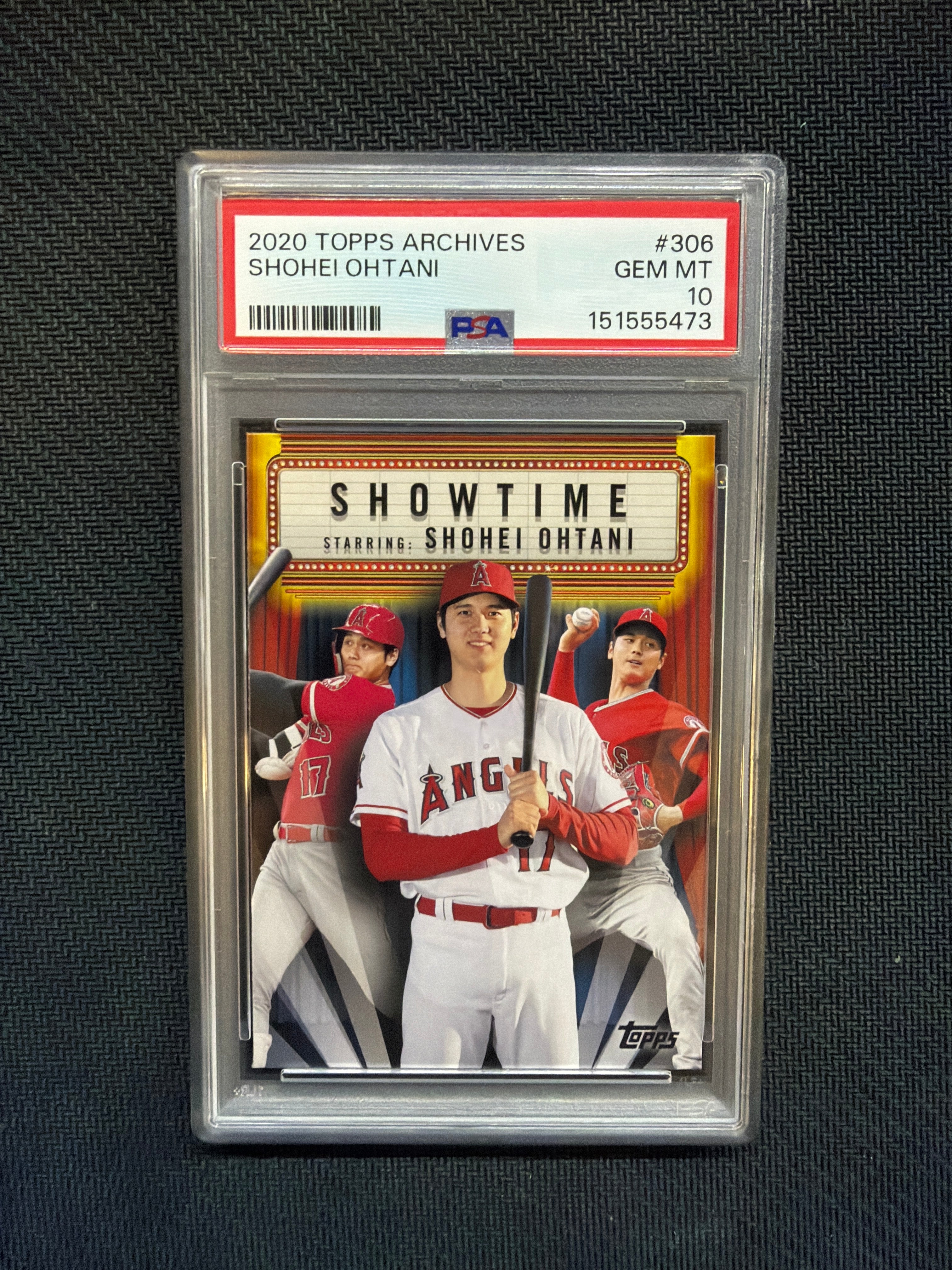 2020 Topps Archives Shohei Ohtani Showtime PSA 10 Angels 473