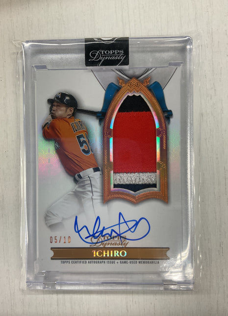 2024 Topps Dynasty Ichiro Patch Auto /10 Vertical