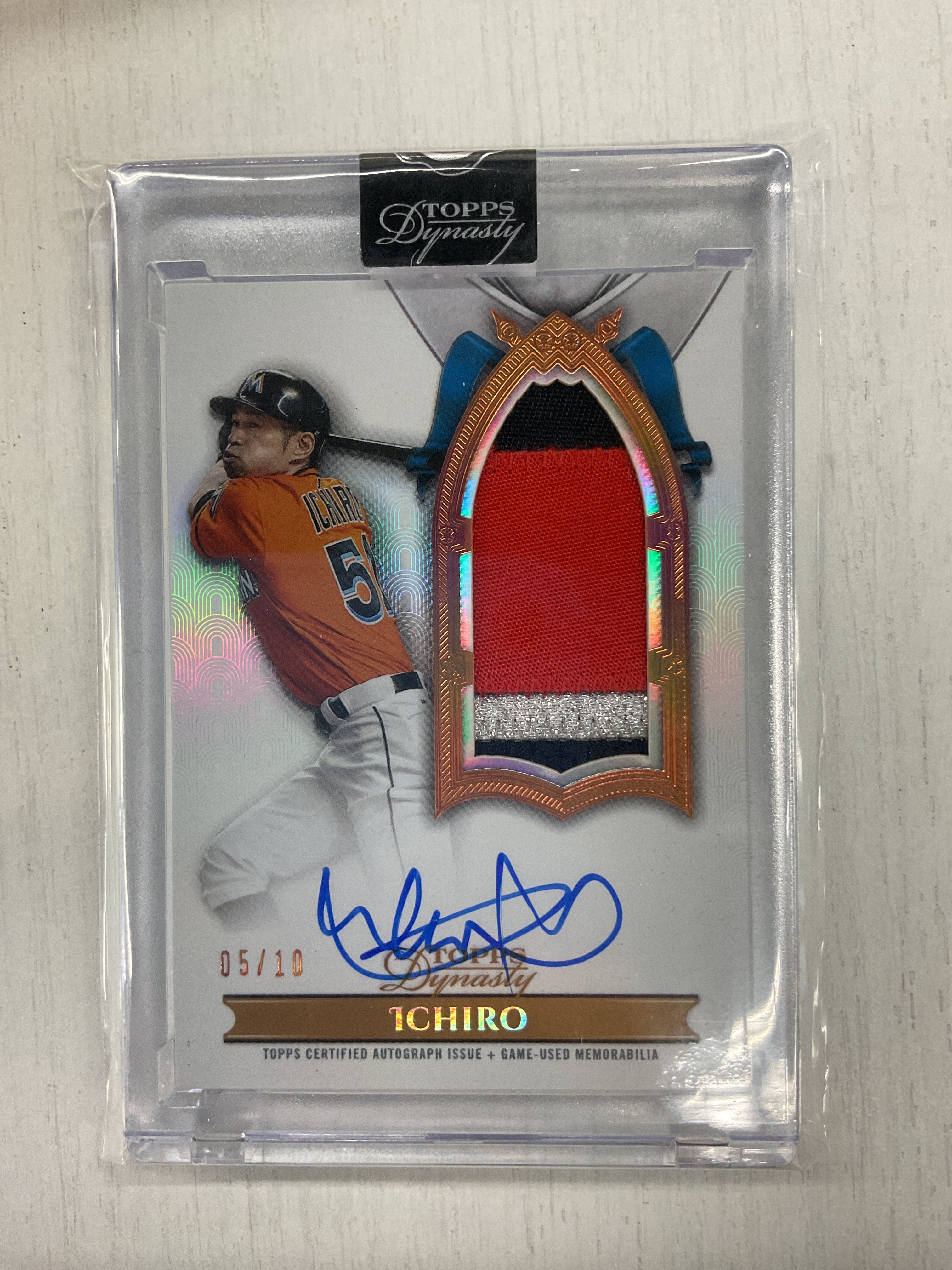 2024 Topps Dynasty Ichiro Patch Auto /10 Vertical