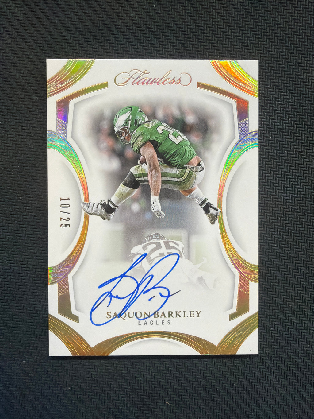 2025 Panini Flawless Saquon Barkley Auto /25 Hurdle