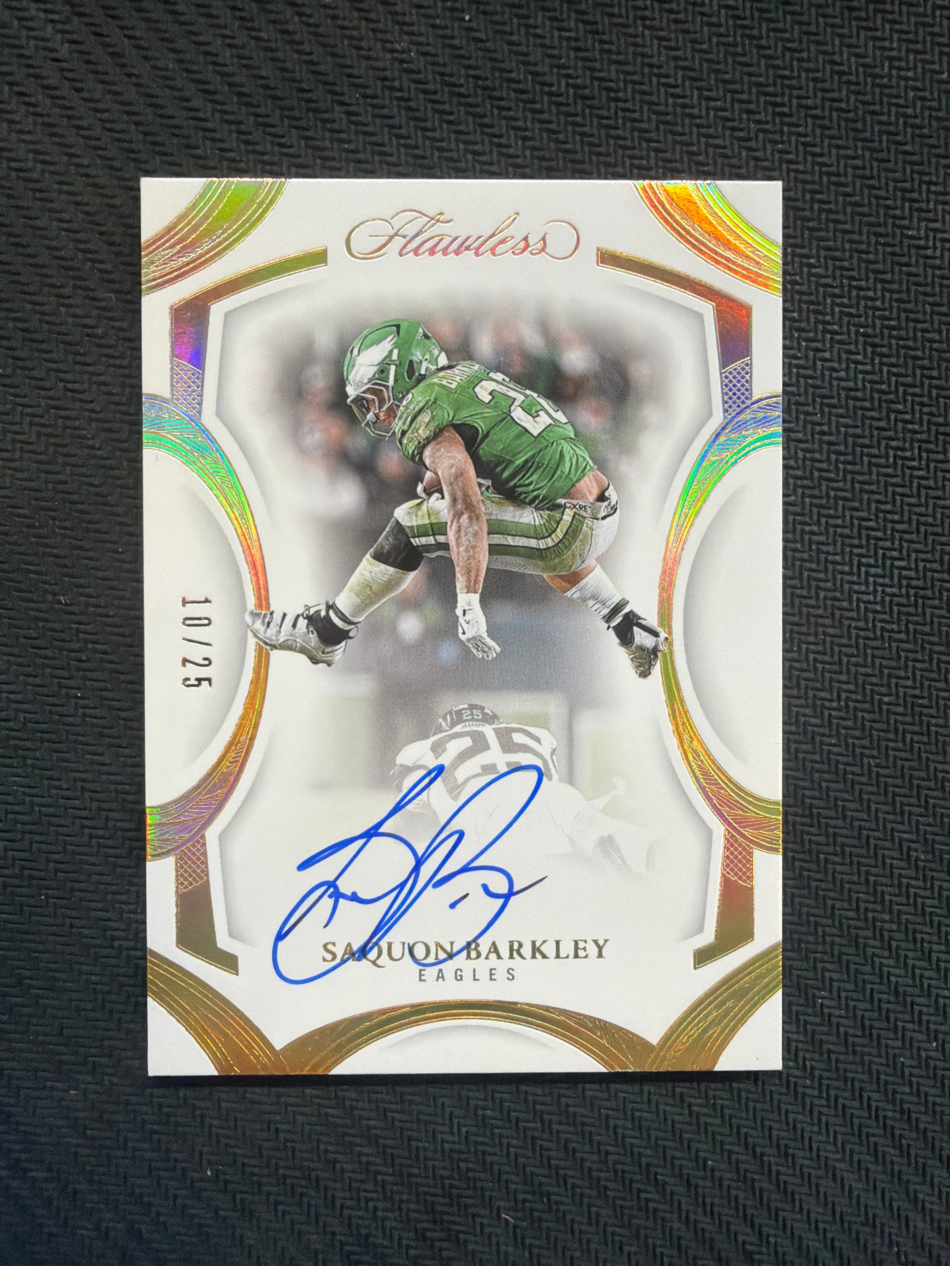 2025 Panini Flawless Saquon Barkley Auto /25 Hurdle