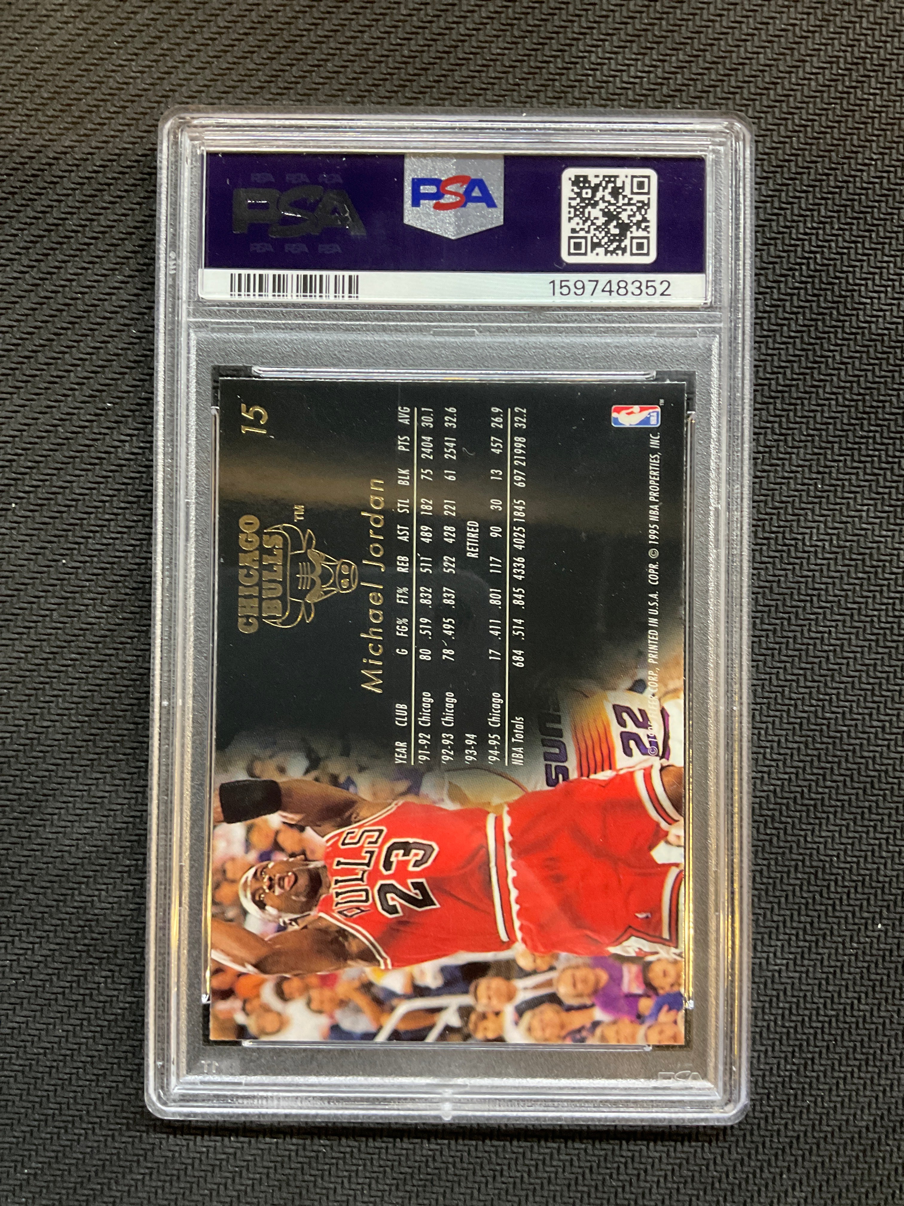 1995 Flair Michael Jordan #15 PSA 9 Bulls
