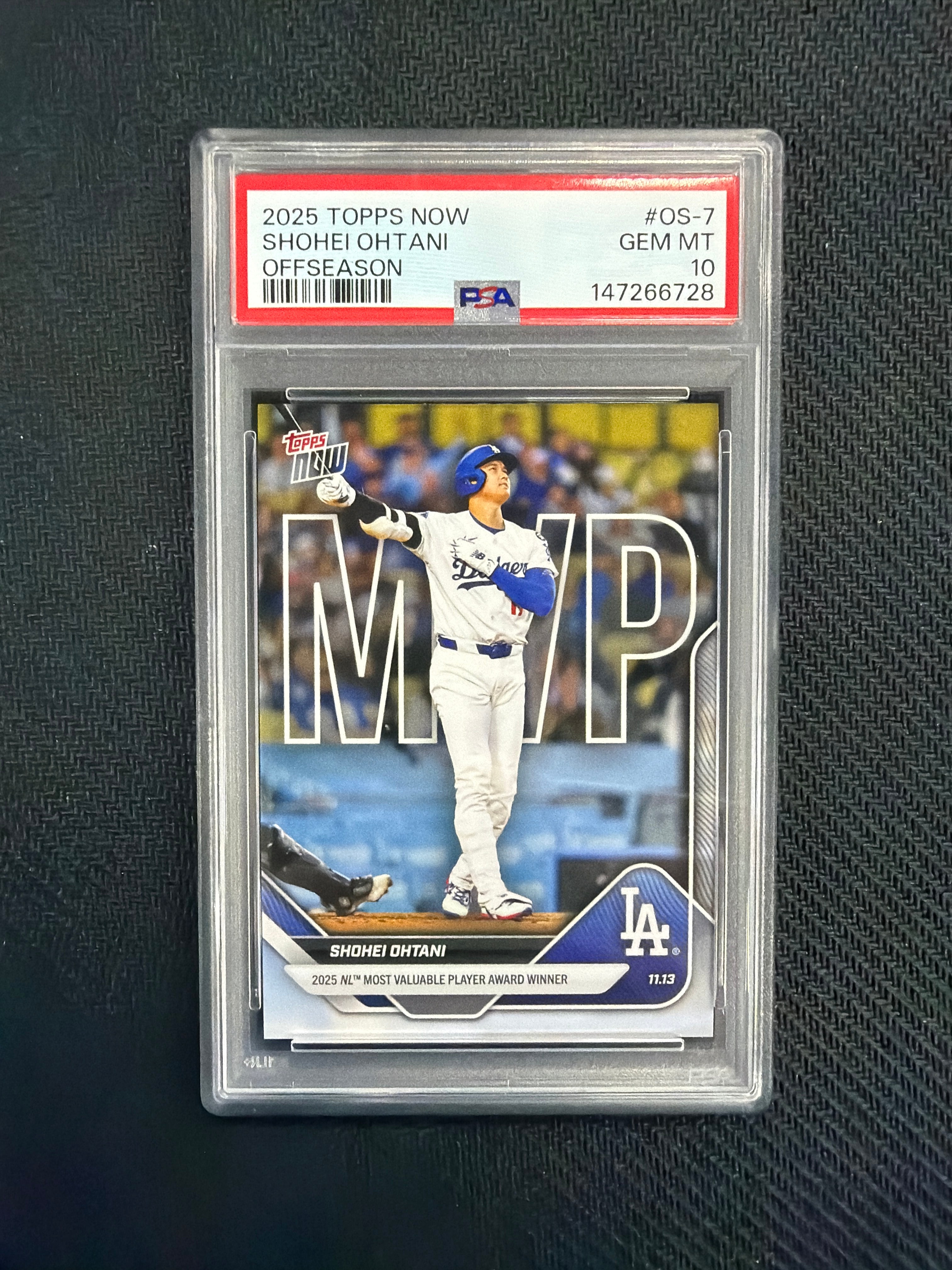 2025 Topps Now Shohei Ohtani Offseason PSA 10 MVP