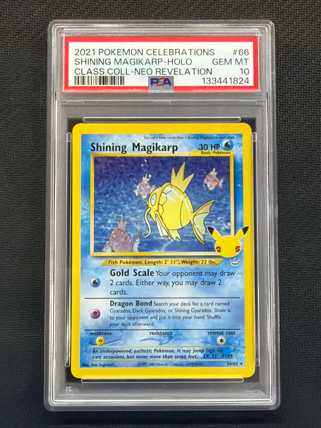 2021 Shining Magikarp 66 Celebrations PSA 10