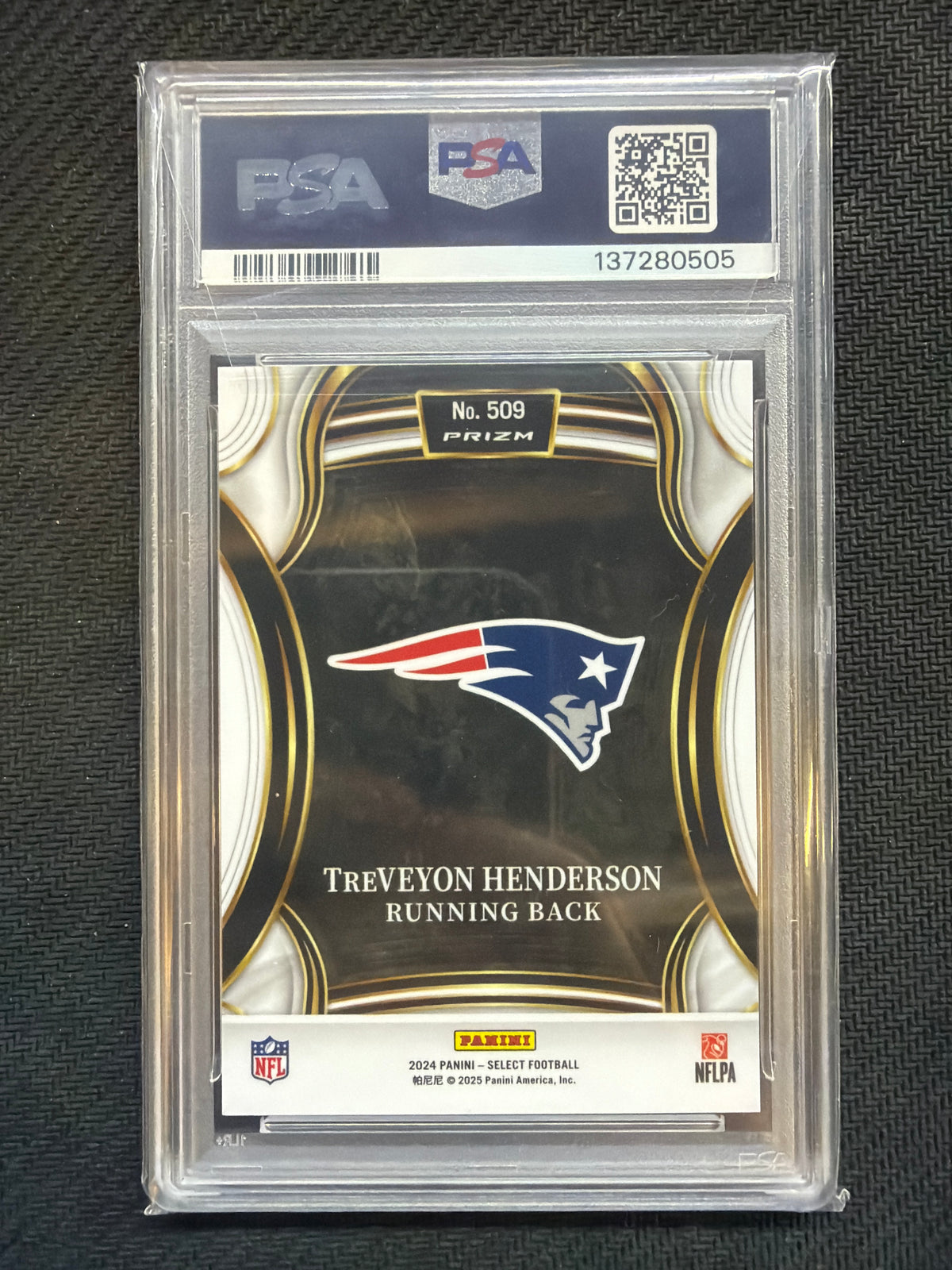 2024 Panini Select XRC Treveyon Henderson Rookie #509 PSA 10 505