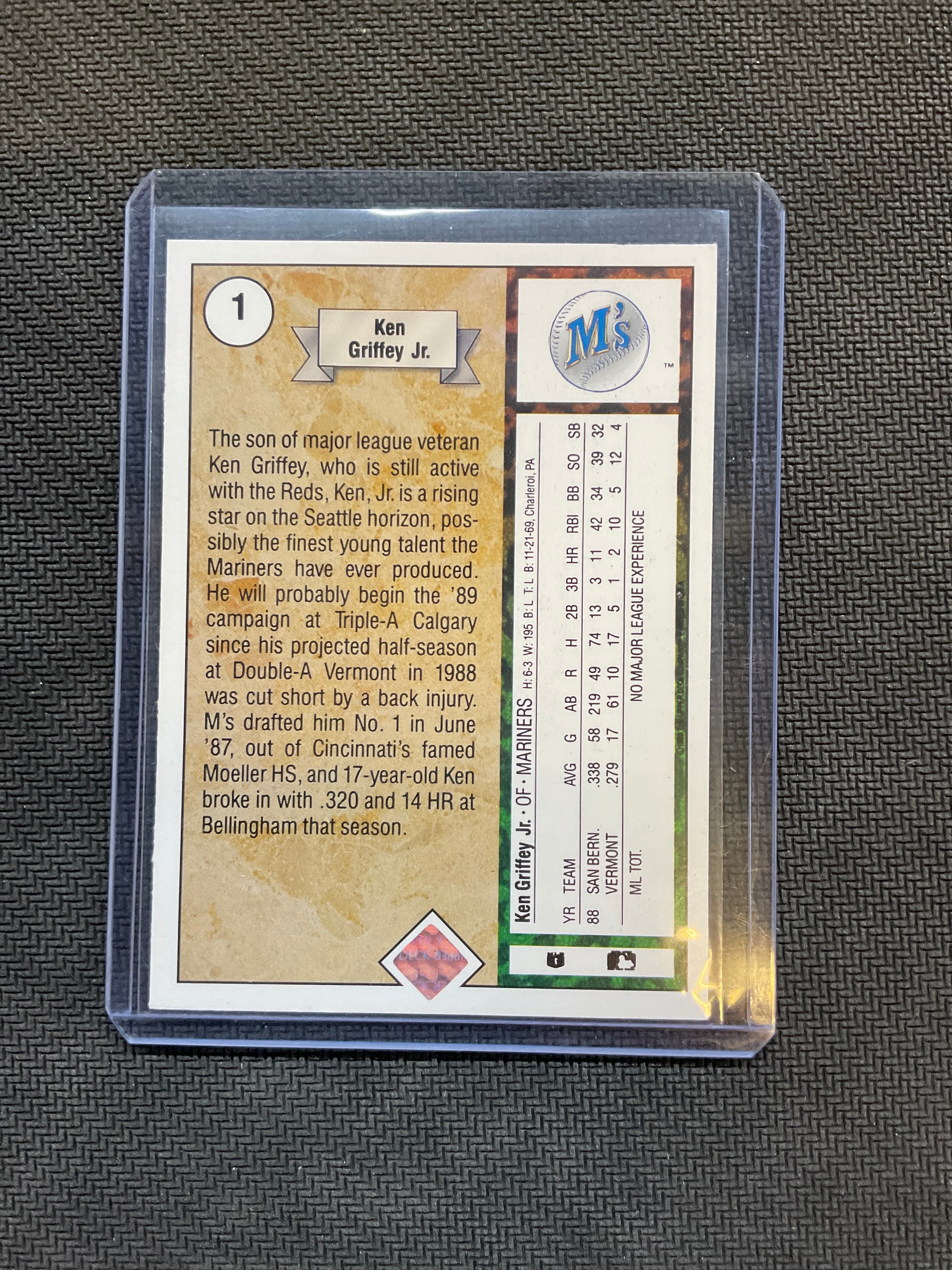 1989 Upper Deck Ken Griffey Jr Star Rookie #1