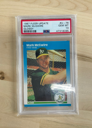 1987 Fleer Update Mark McGwire Glossy PSA 10