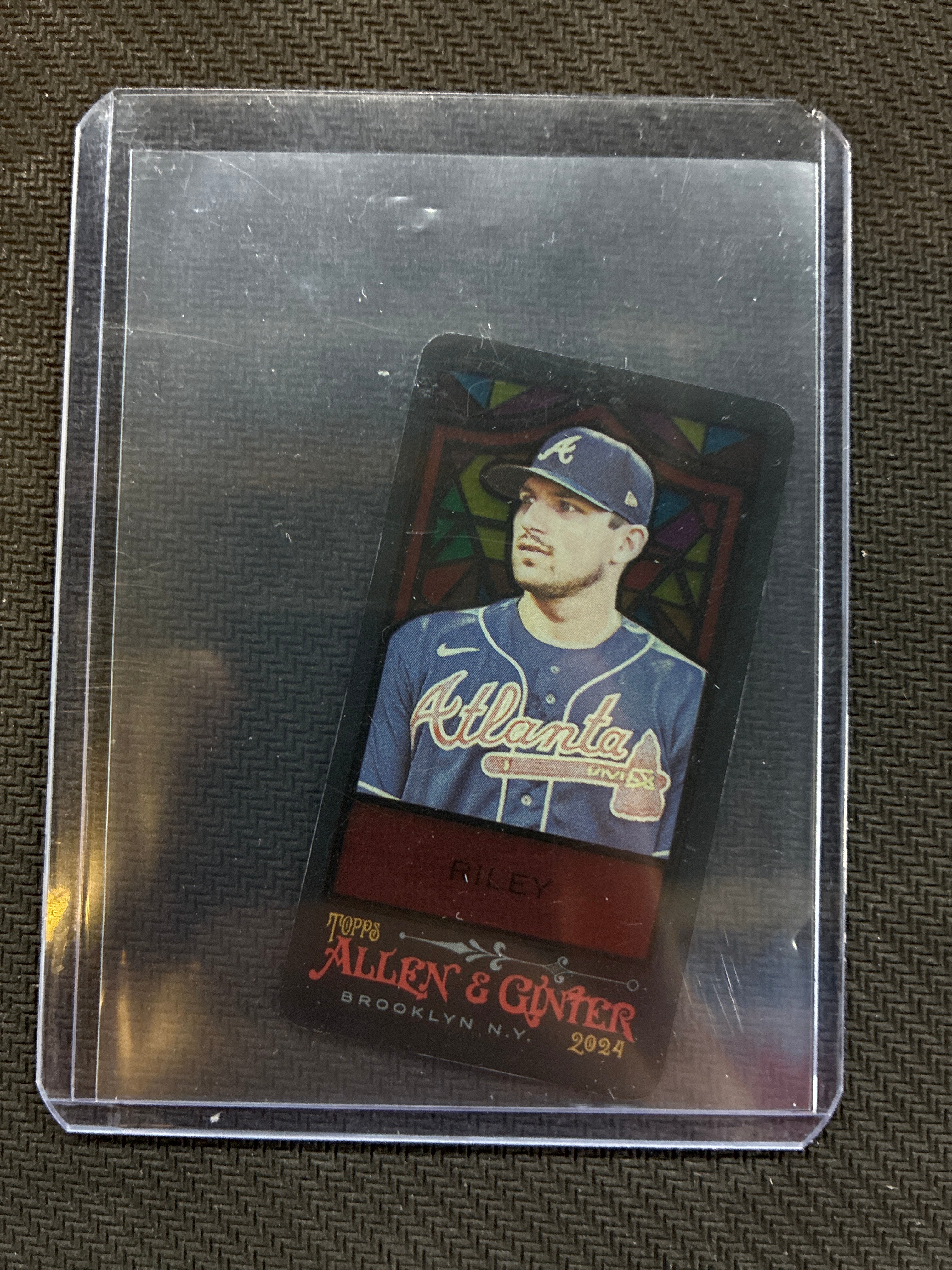 2024 Topps Allen & Ginter Austin Riley Mini Stained Glass Case Hit Braves