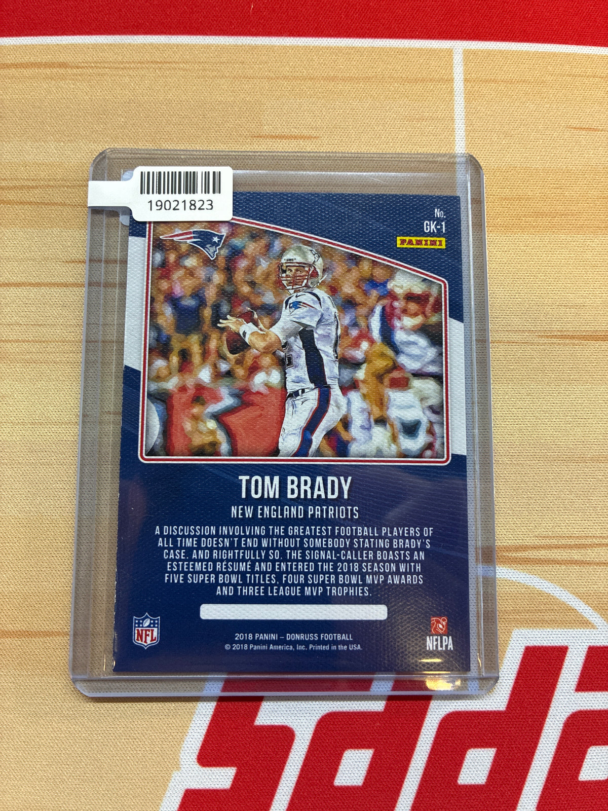 2018 Panini Donruss Tom Brady Gridiron Kings Studio Series /100 #GK-1 Patriots