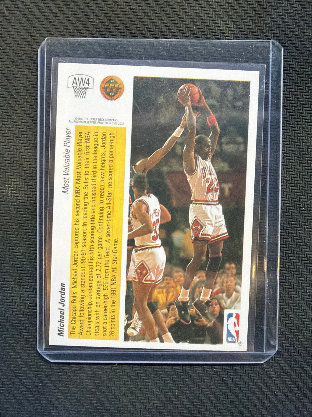 1991 Upper Deck Michael Jordan Award Winner Holograms Bulls