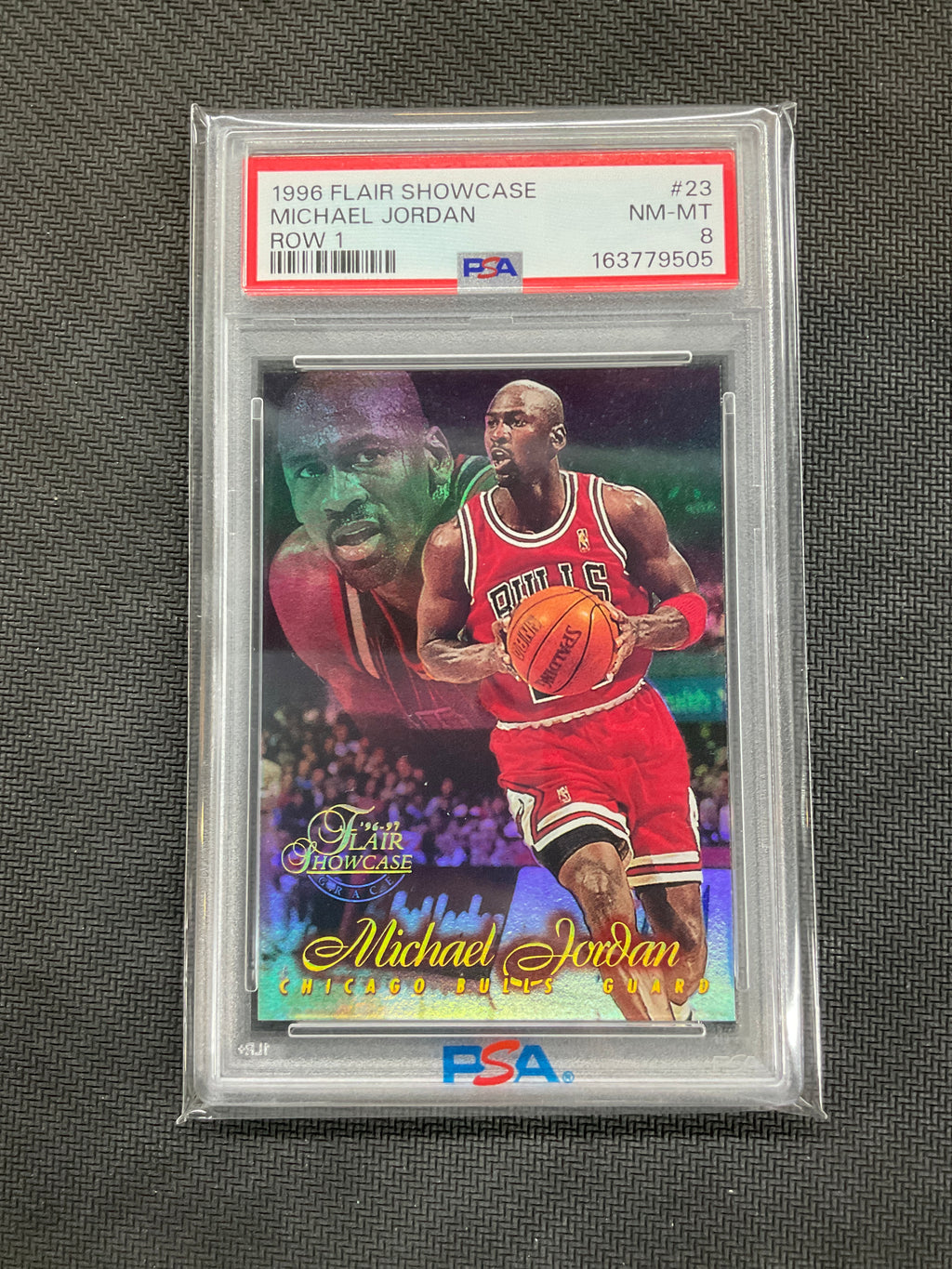 1996 Flair Showcase Michael Jordan Row 1 #23 PSA 8 Bulls