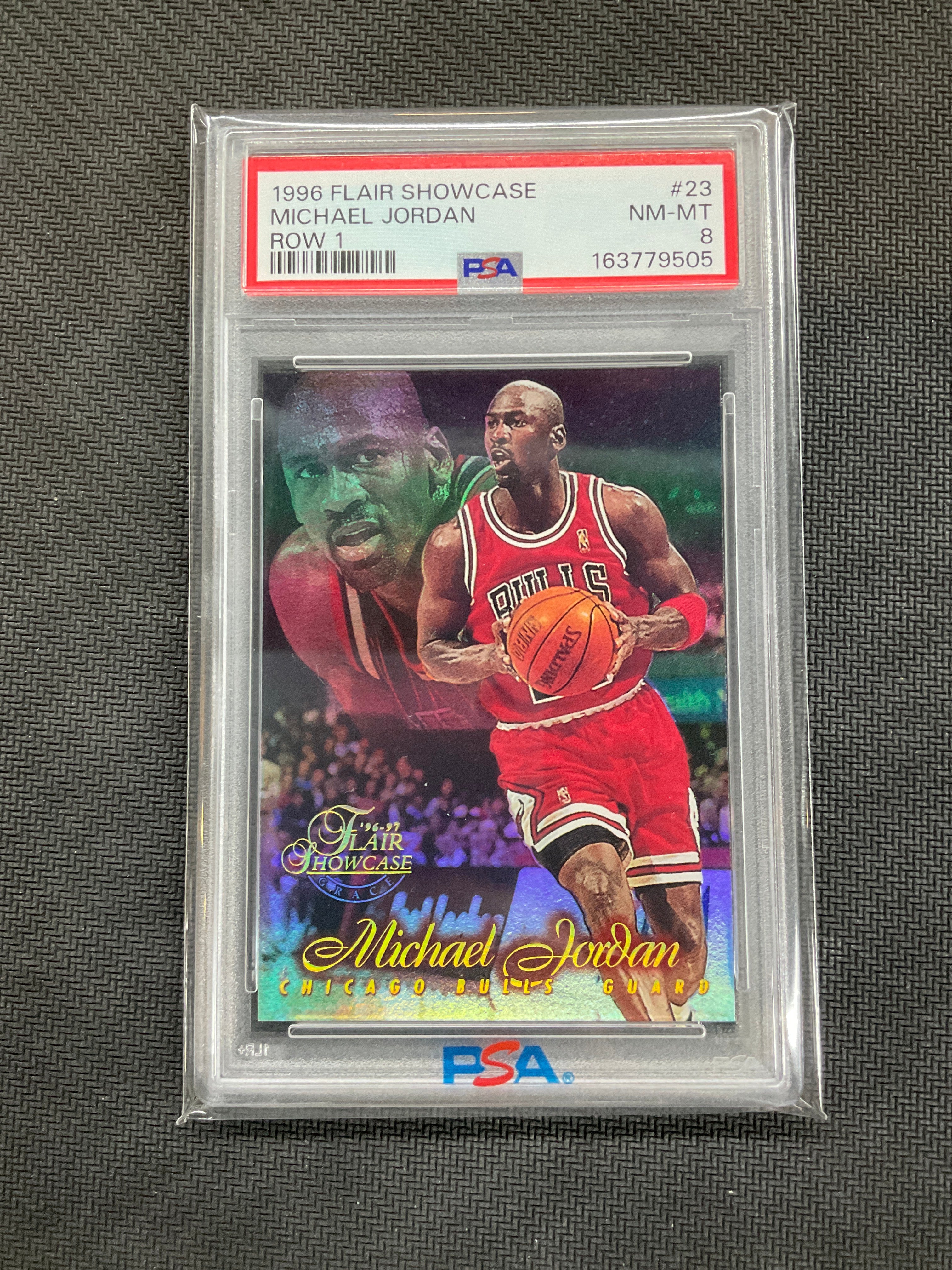 1996 Flair Showcase Michael Jordan Row 1 #23 PSA 8 Bulls