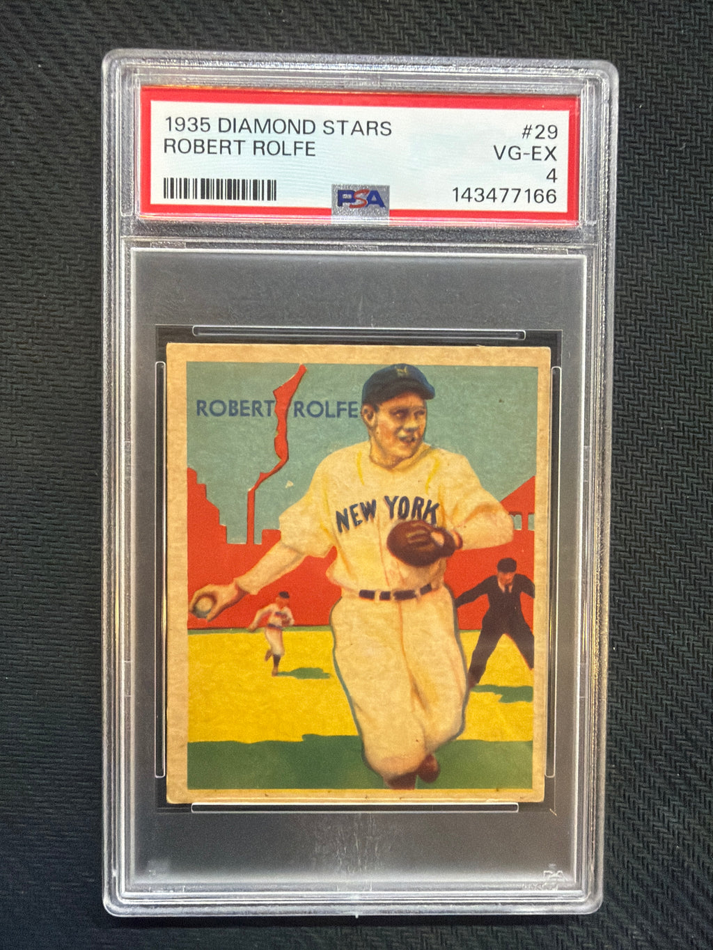 1935 Diamond Stars Robert Rolfe #29 PSA  4 166