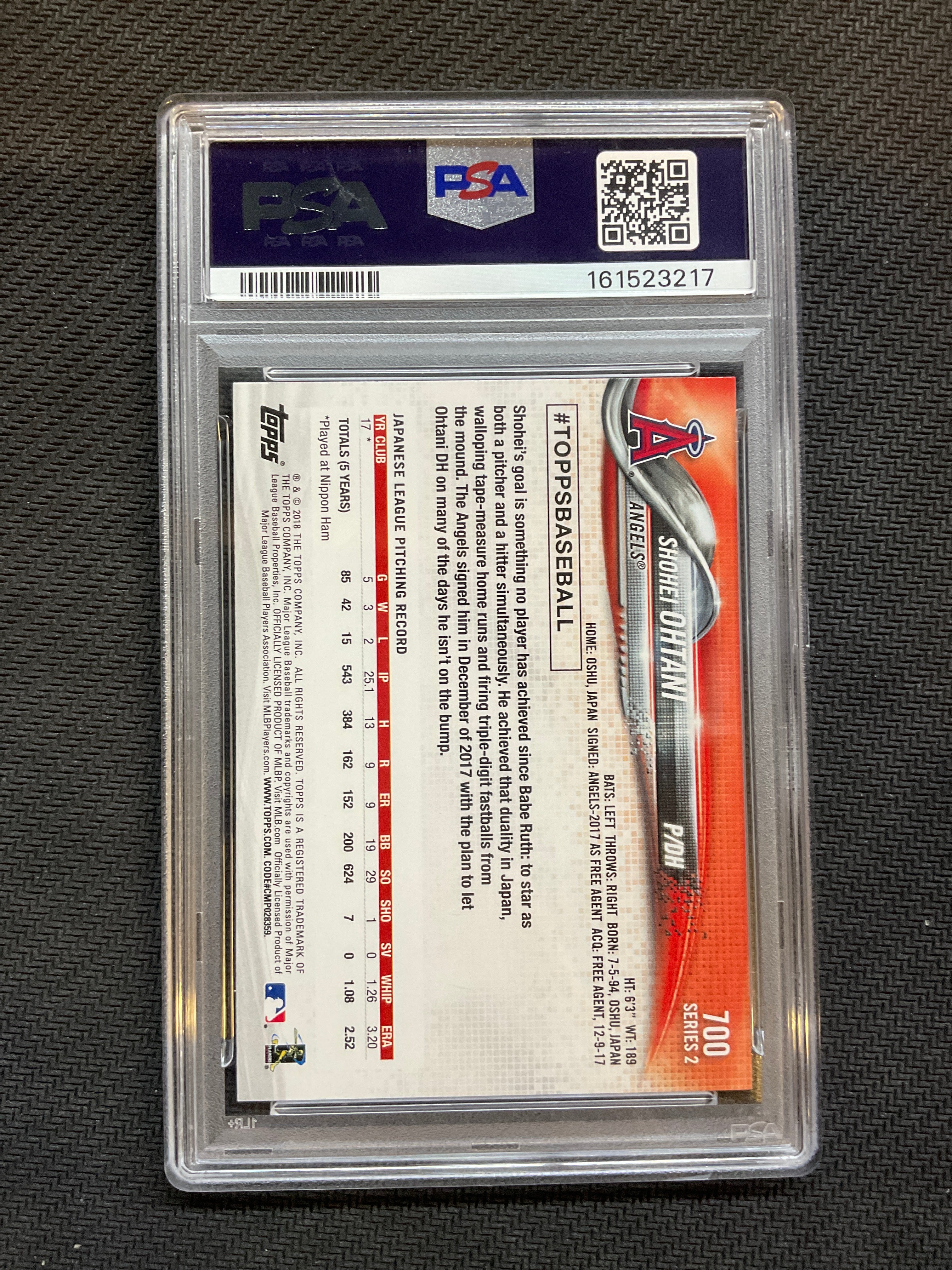 2018 Topps Complete Set Shohei Ohtani All Star Game Edition ASG Rookie PSA 10 Angels