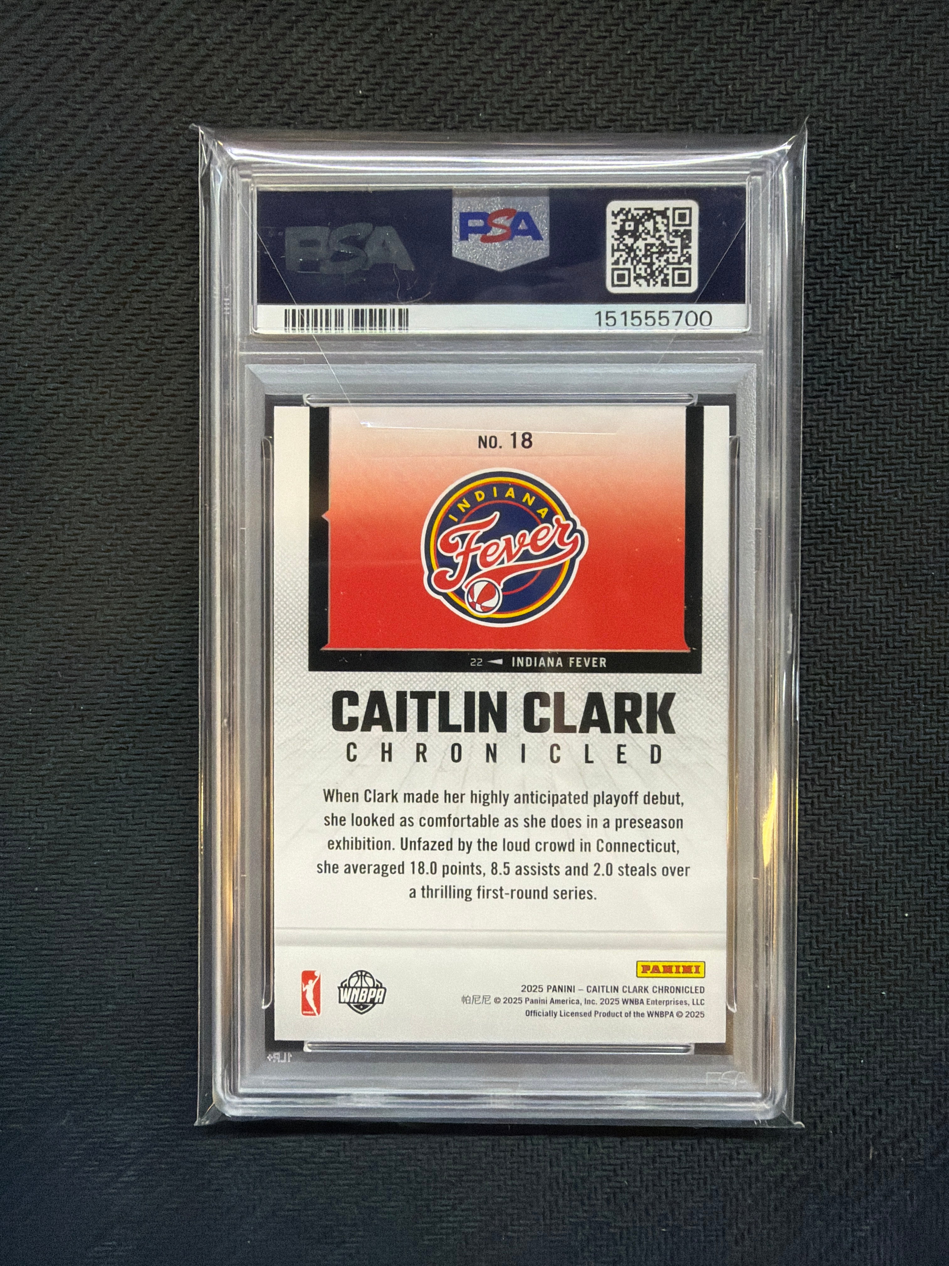 2025 Caitlin Clark Chronicled Caitlin Clark Holo PSA 9 700